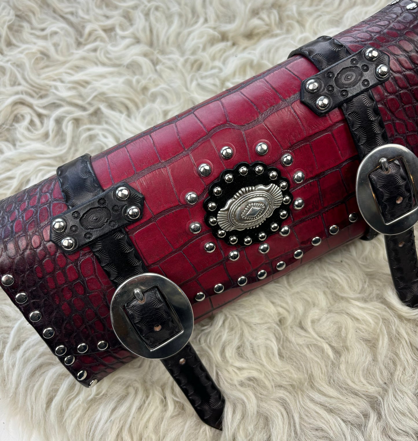 Raspberry Red Bike Bag