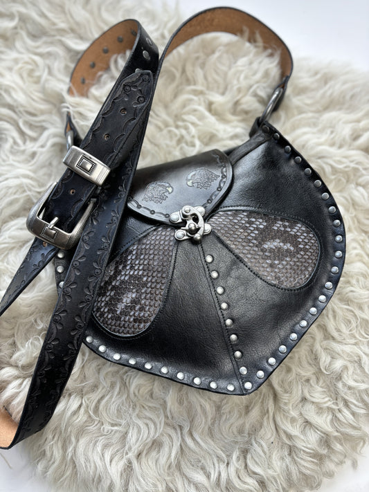 Black Leather Badass Bag