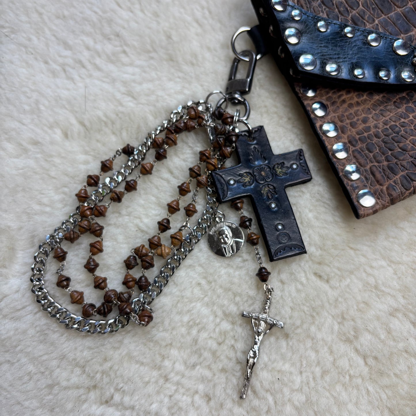 Brown Croc Sabbath Clutch