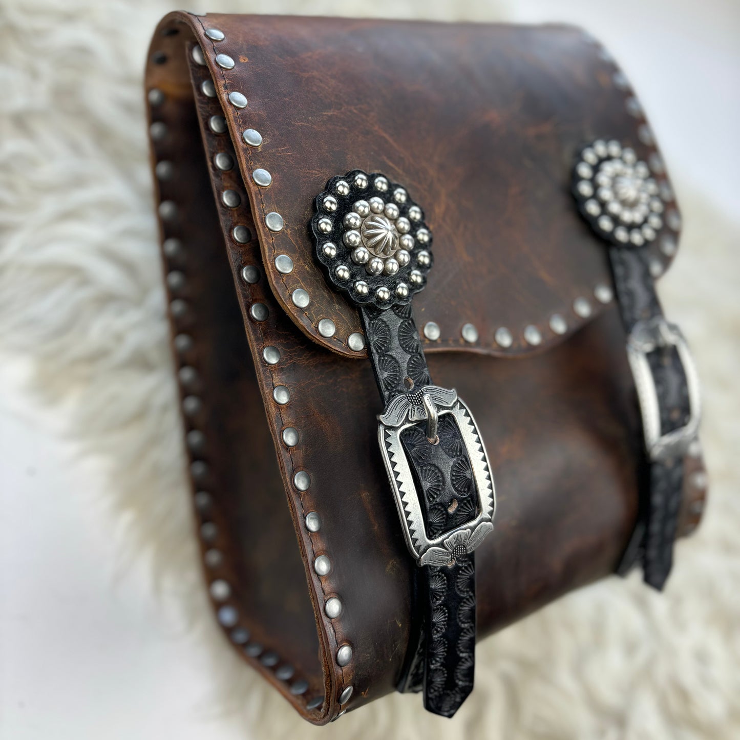 Rustic Brown Sissy Bar Bag