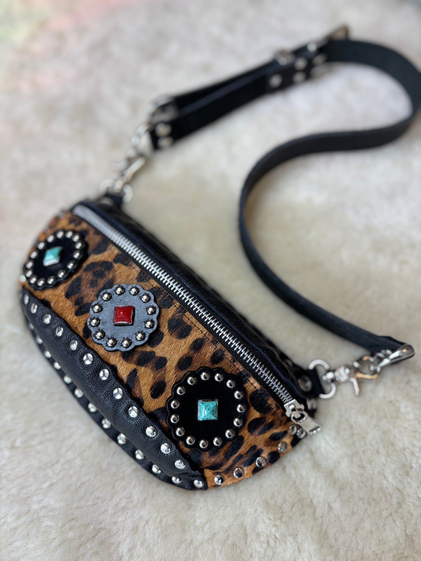 Gemstone Leopard Fanny Pack