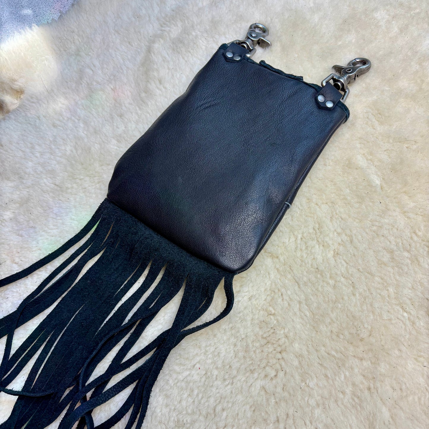 Black with Mixed Metals Convertible Crossbody