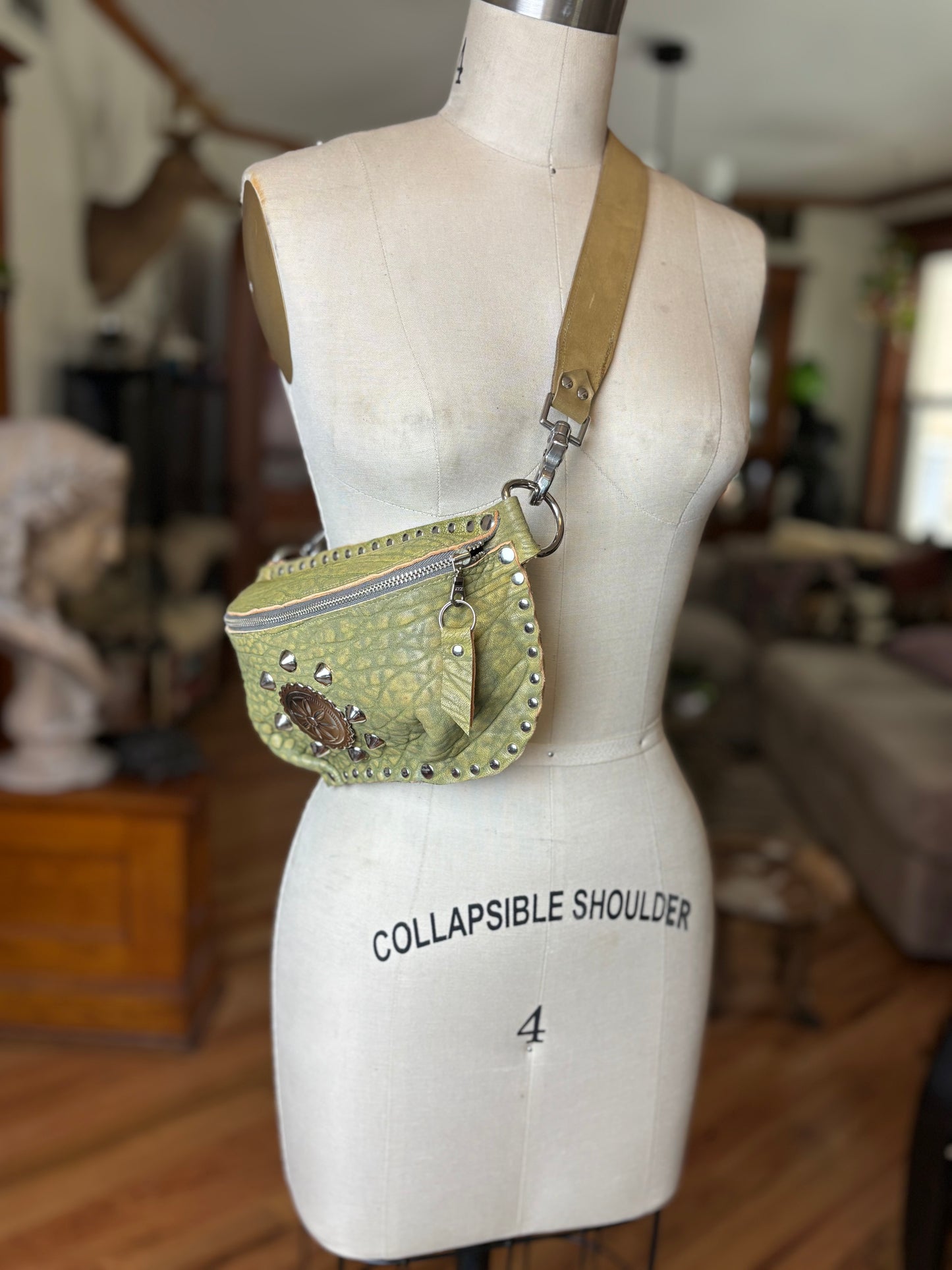 Green Bubbly Lamb Fanny Pack