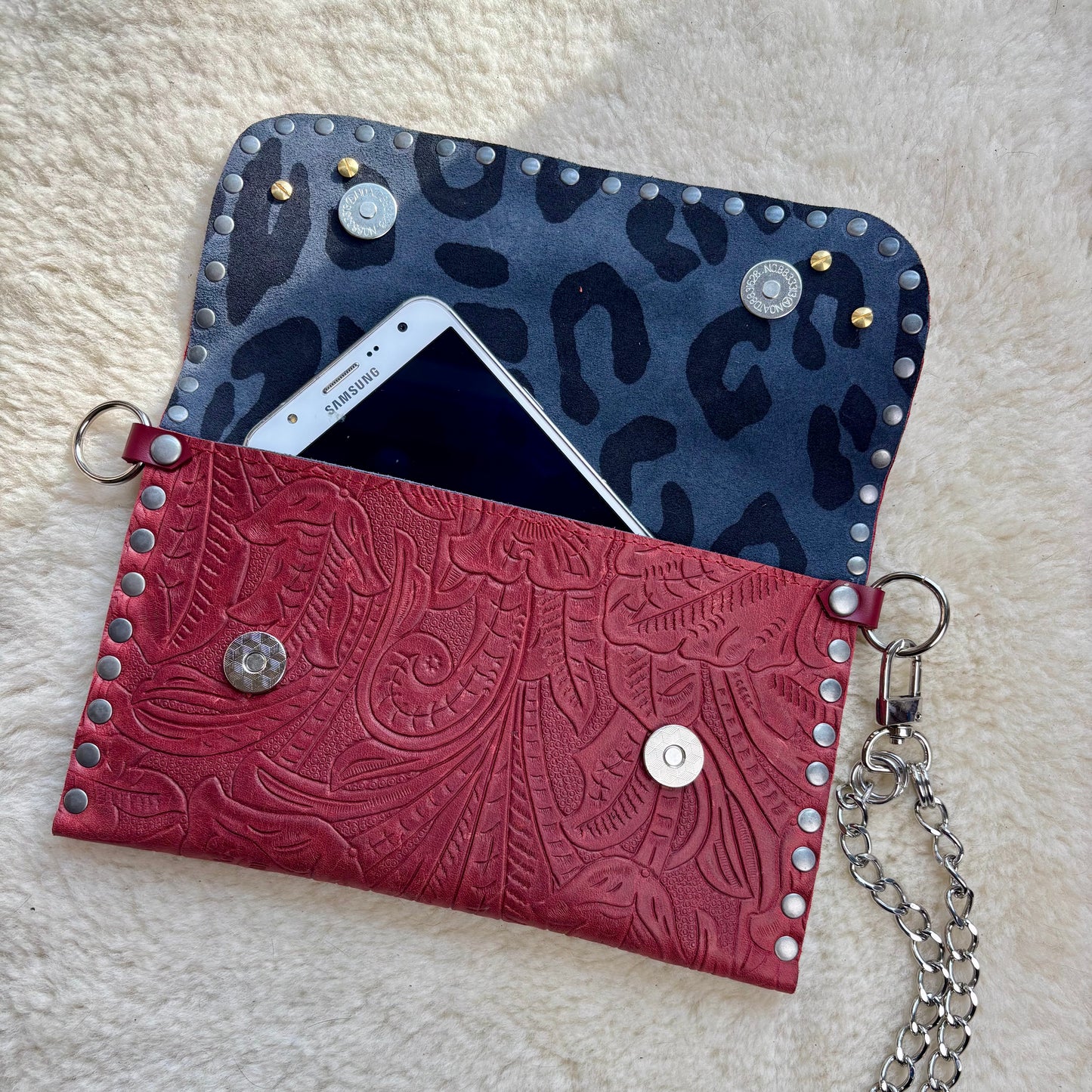 Red Heart Clutch