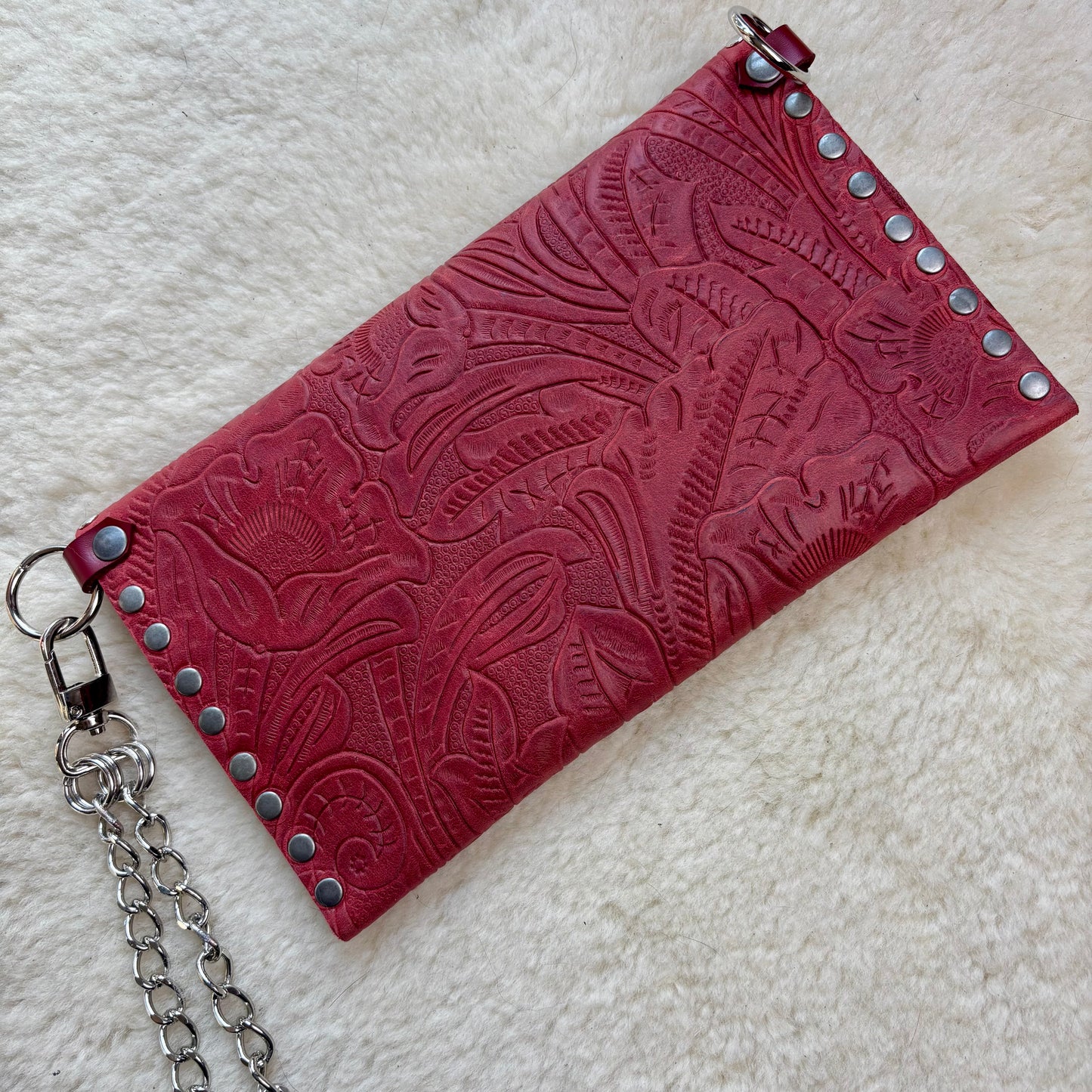 Red Heart Clutch