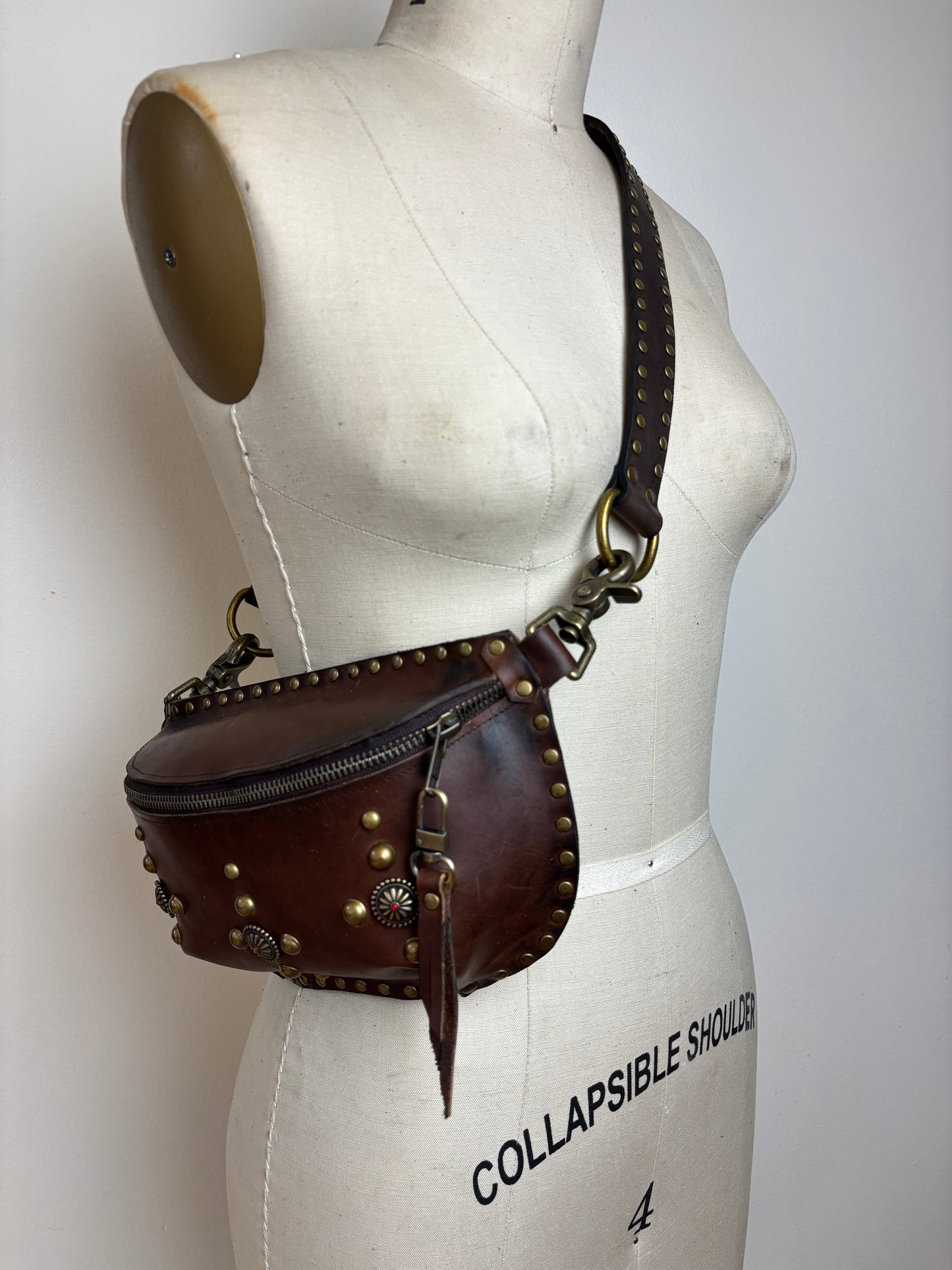 Brown Leather Classic Fanny Pack