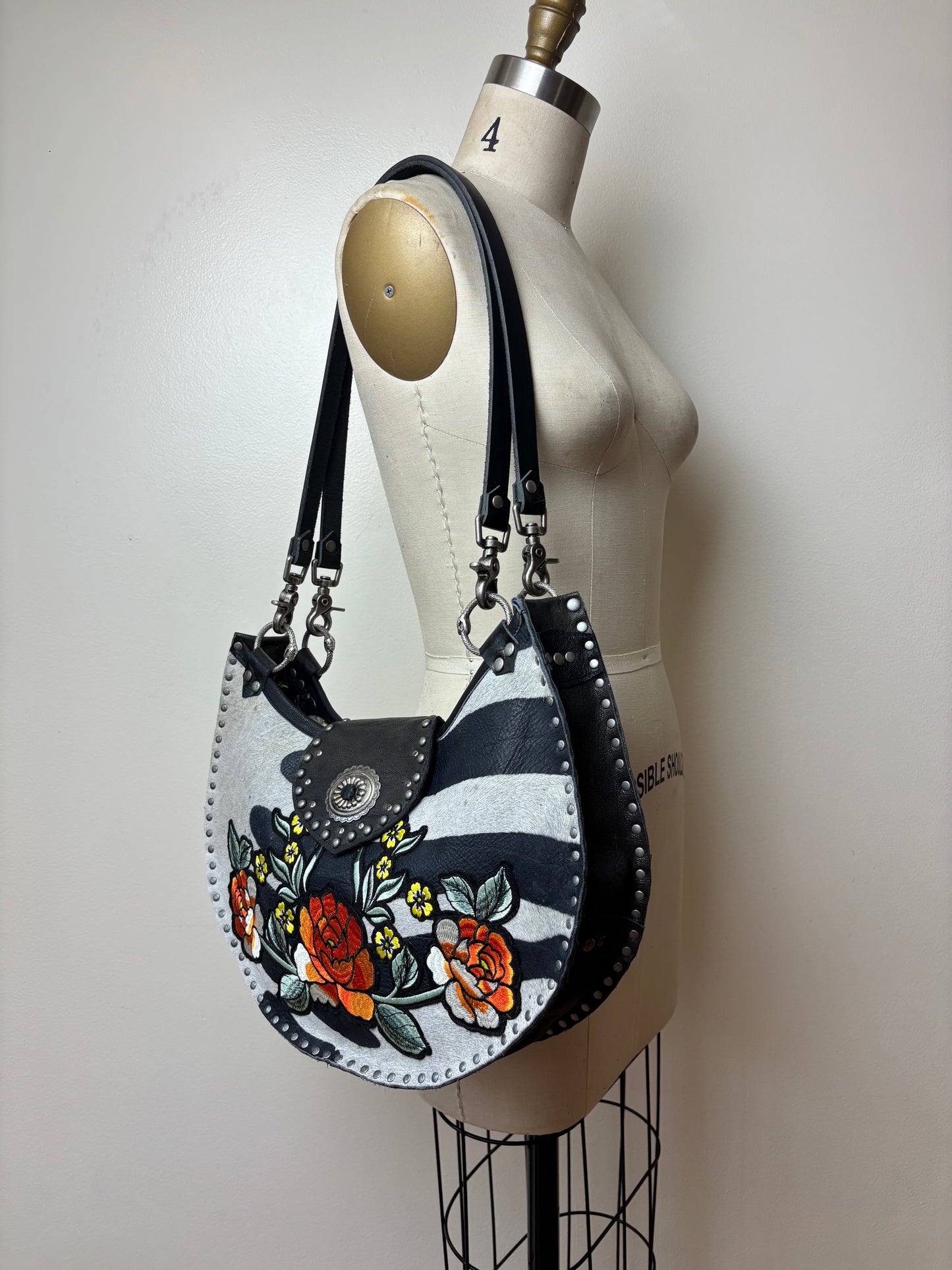 Zebra Poppy Bag