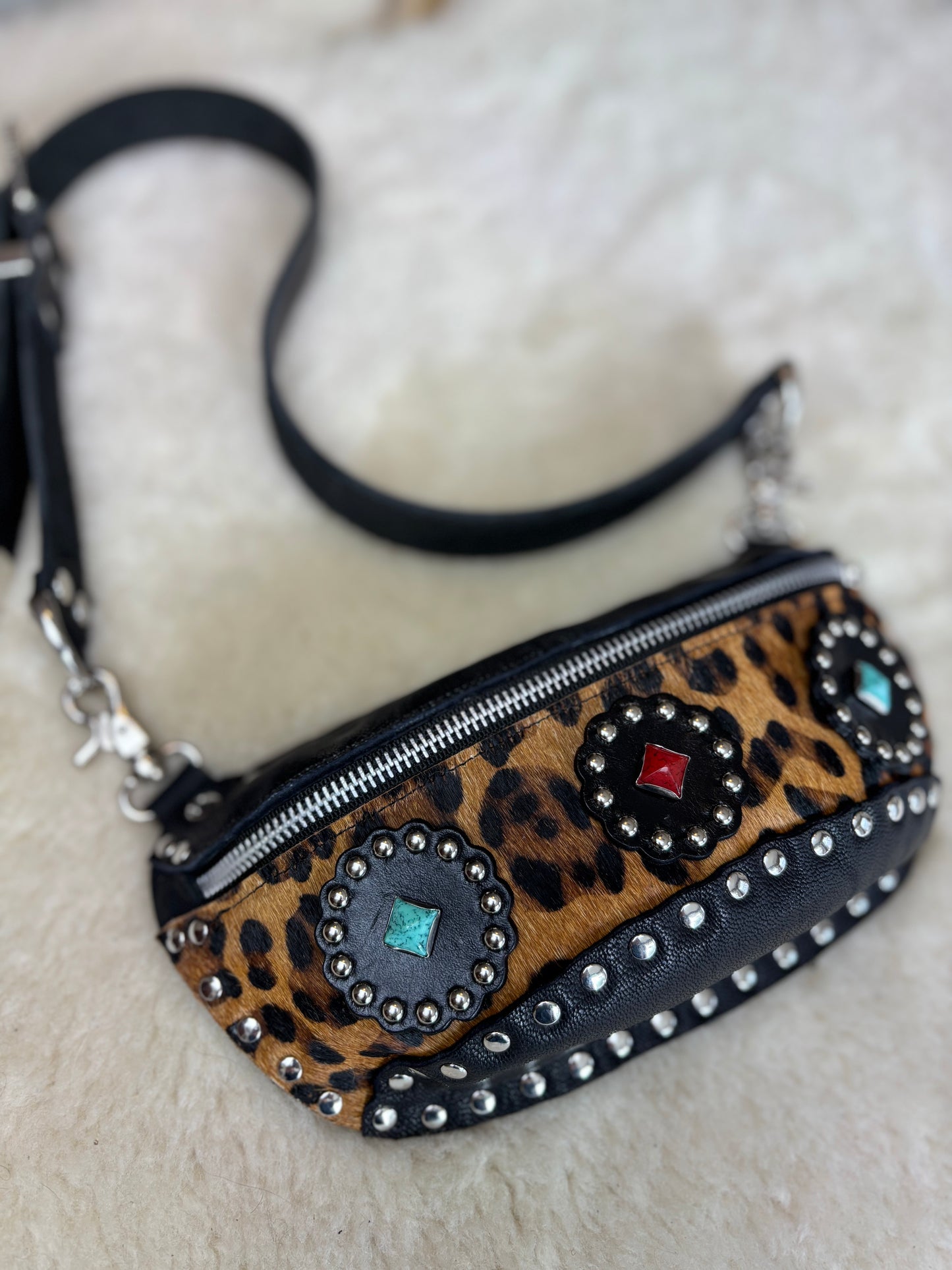 Gemstone Leopard Fanny Pack