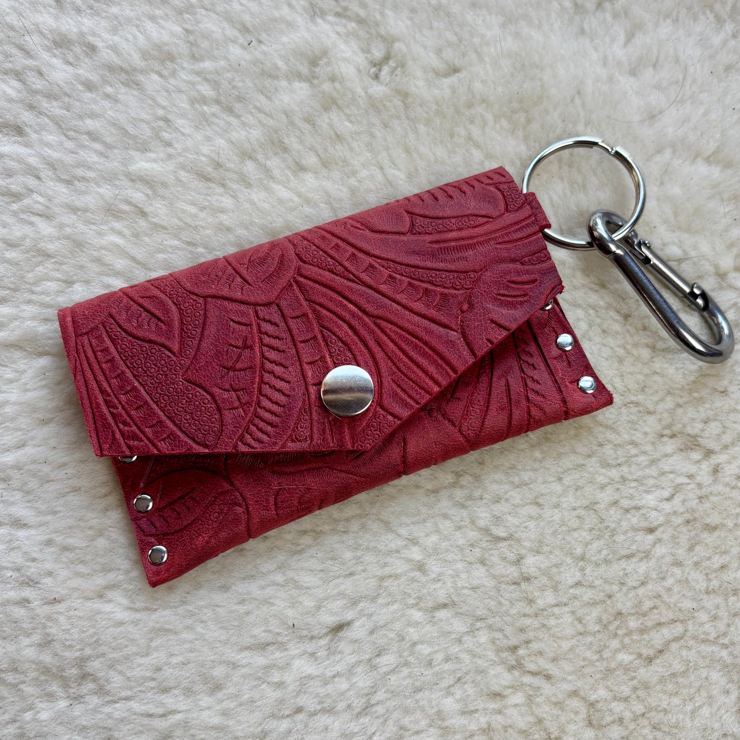 Red Leather Cardholder