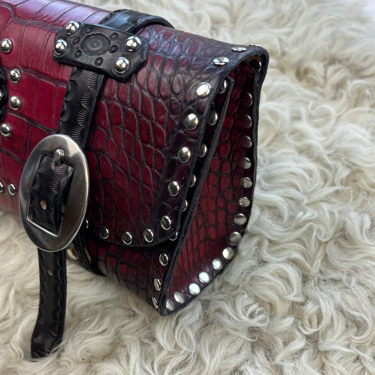 Raspberry Red Bike Bag