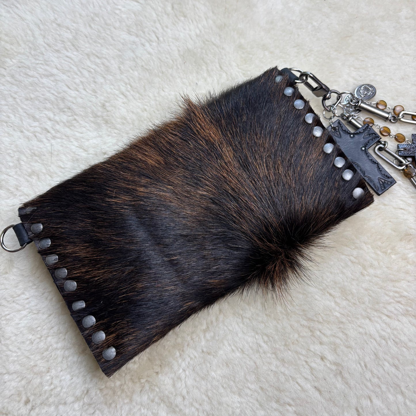 Hair-on Cowhide Sabbath Clutch