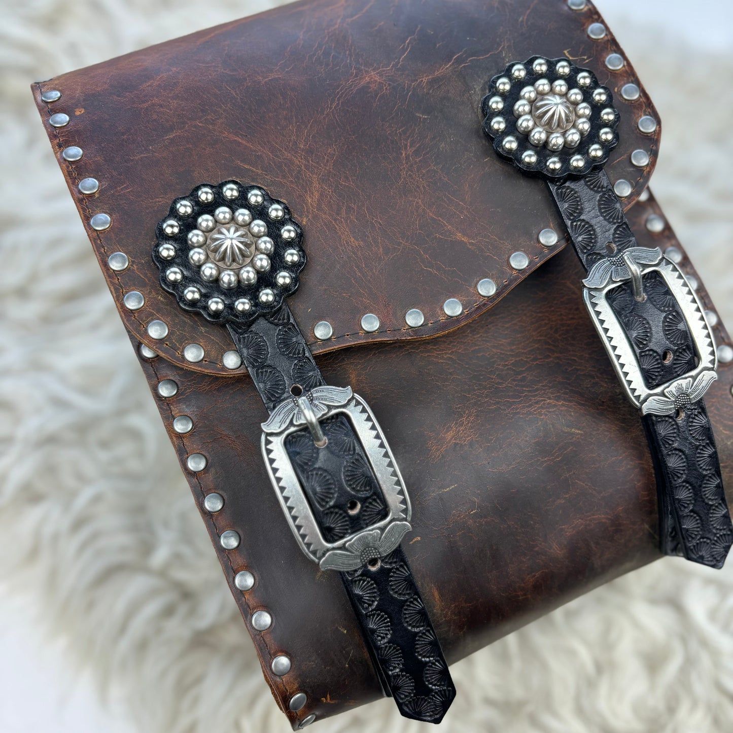 Rustic Brown Sissy Bar Bag