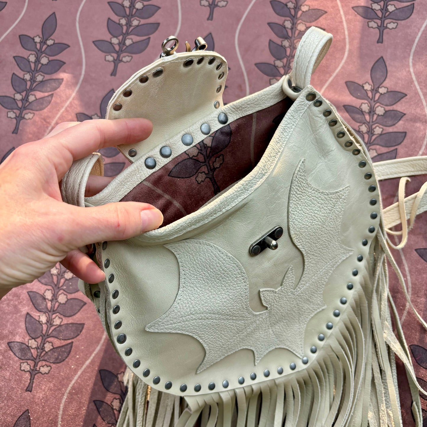 Ivory Bat Bag