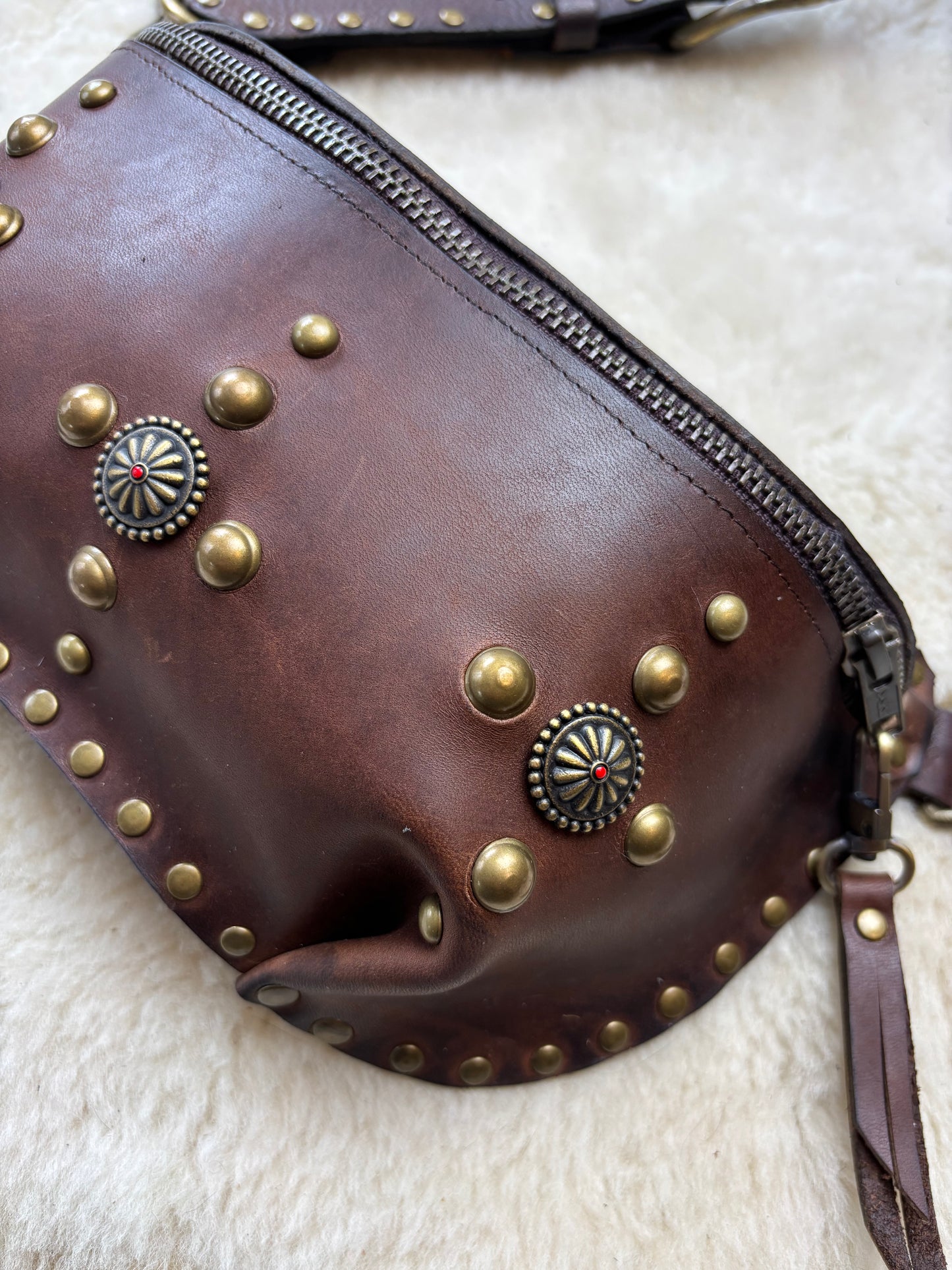 Brown Leather Classic Fanny Pack