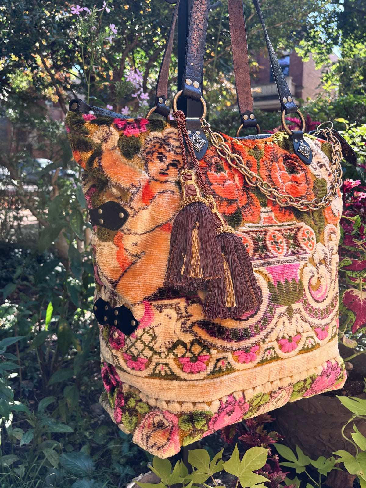 Italian Wedding Blanket Weekender Tote