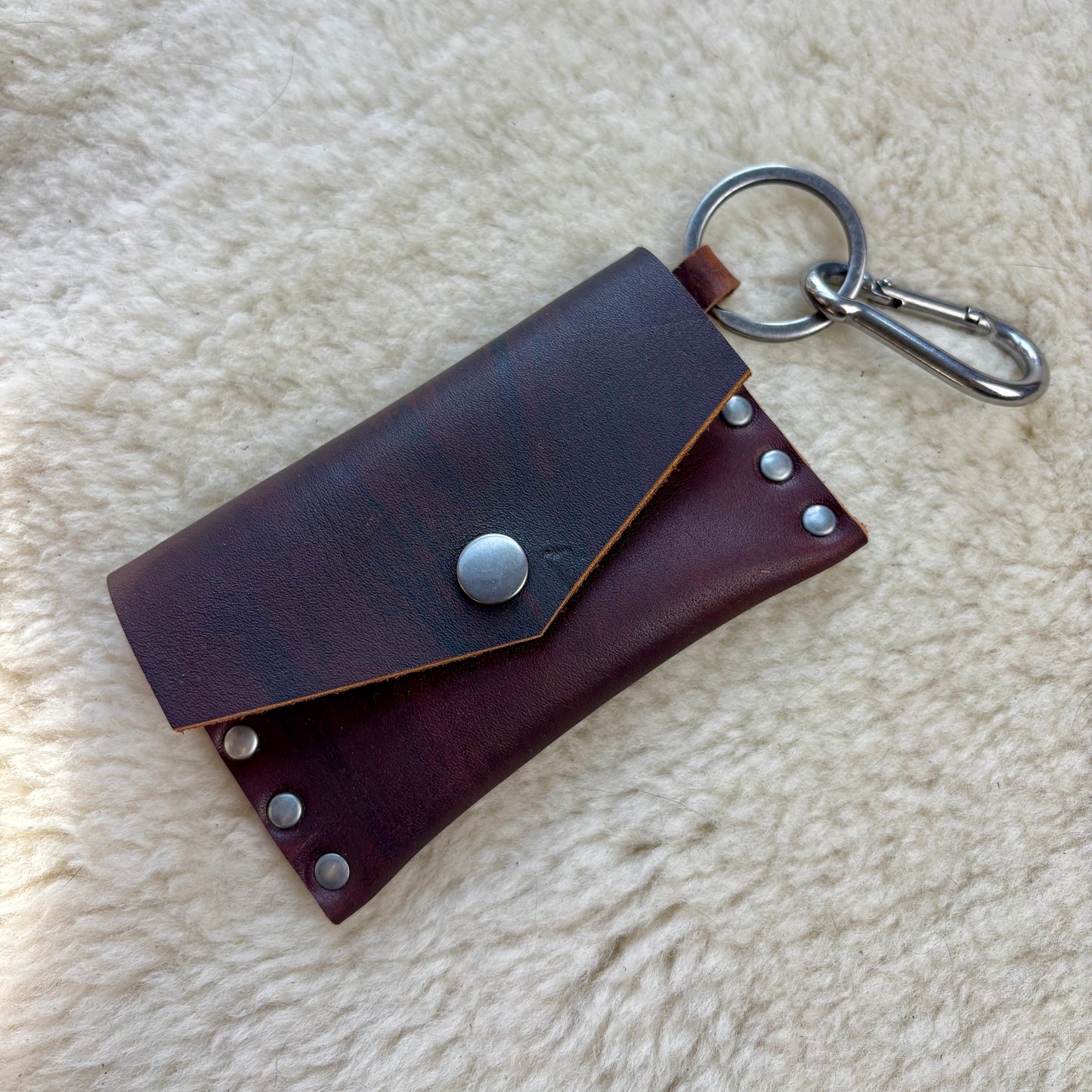 Black Croc Patent Rose Clutch
