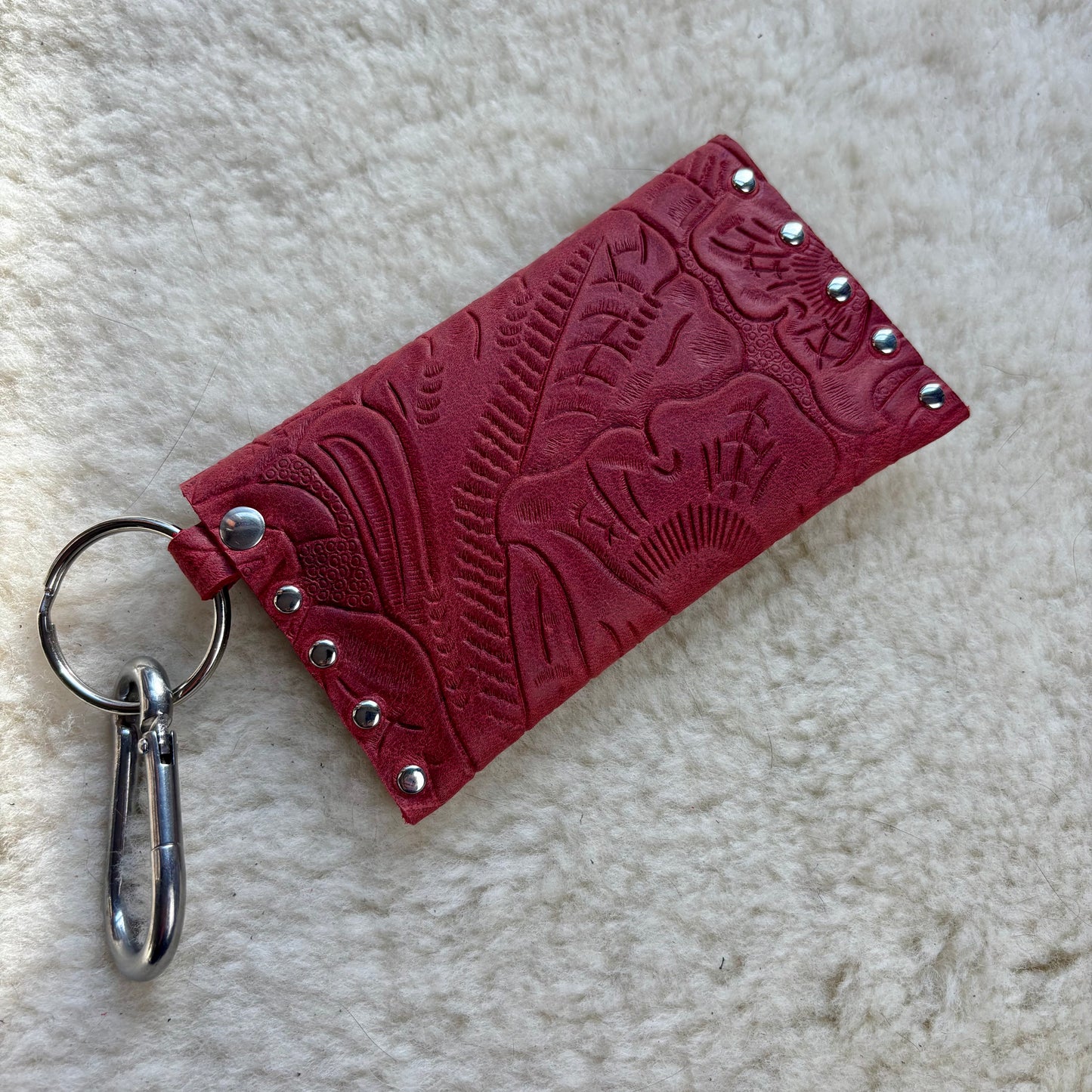 Red Leather Cardholder