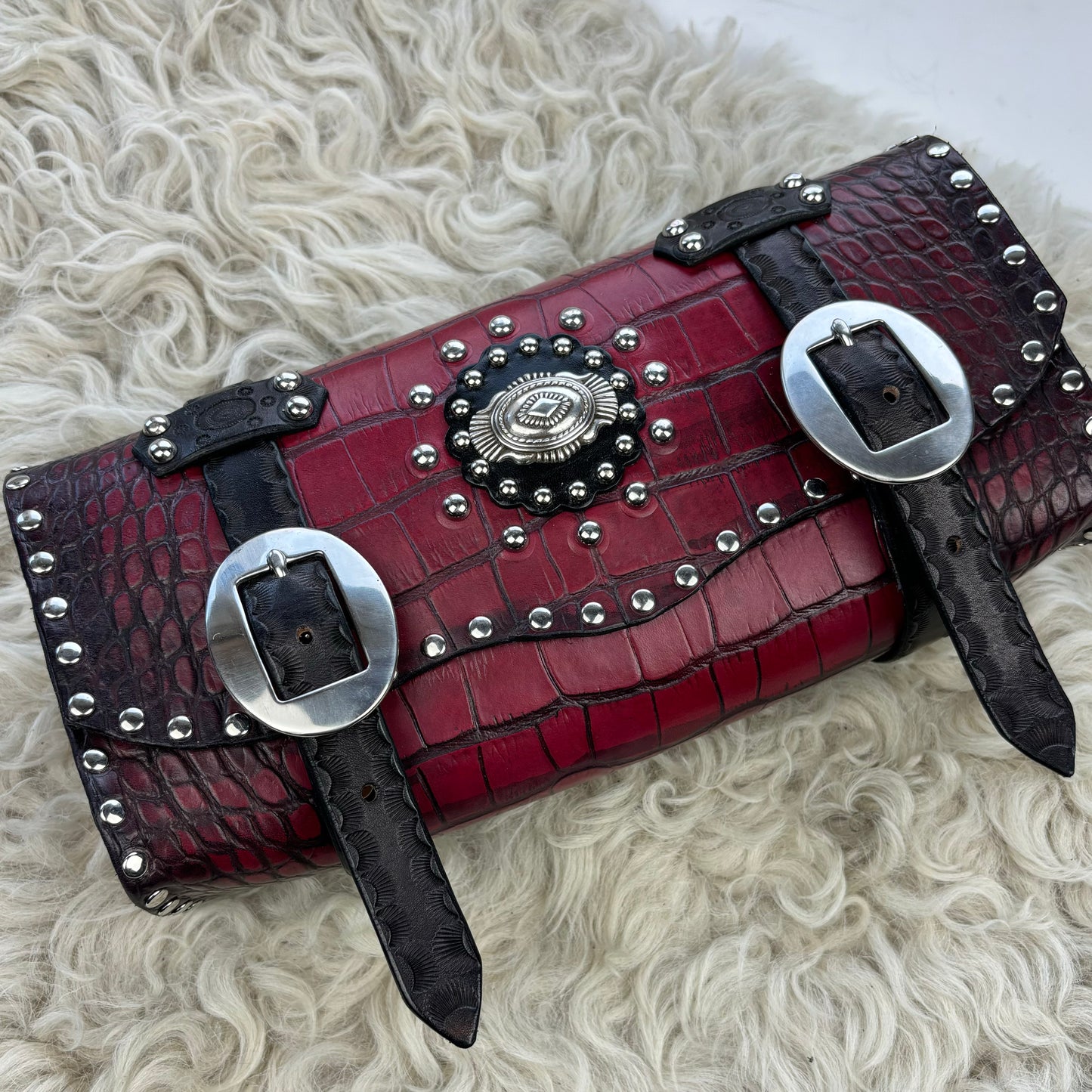 Raspberry Red Bike Bag