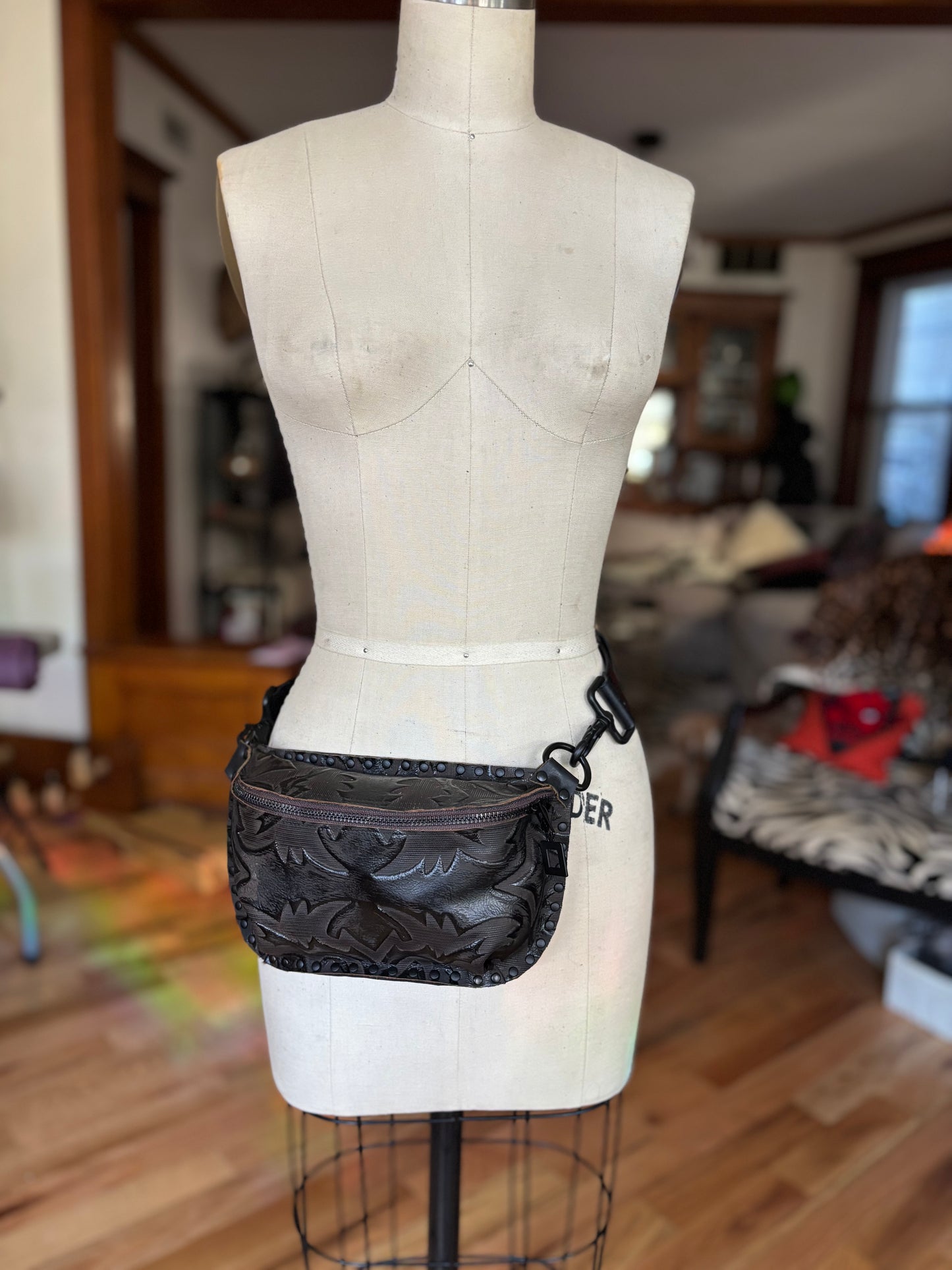 Gothic Black Fanny Pack