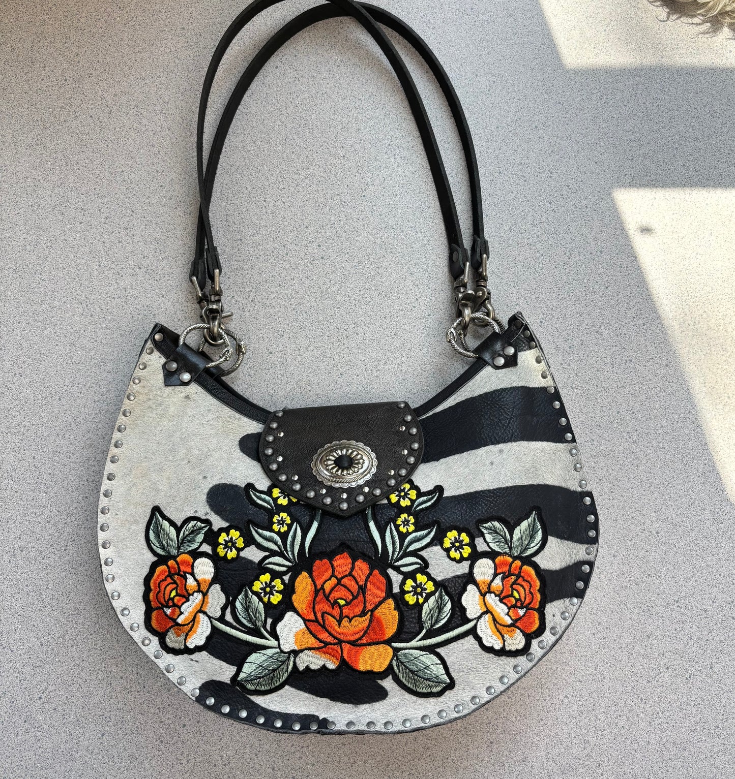Zebra Poppy Bag