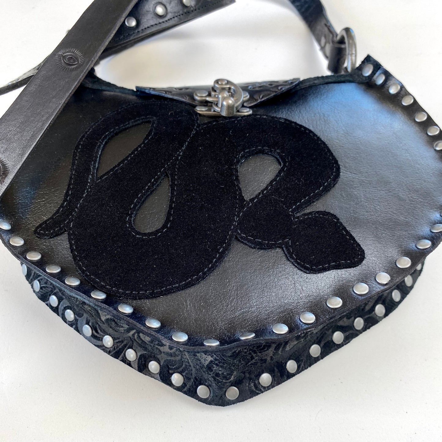 Black on Black Snake Bag