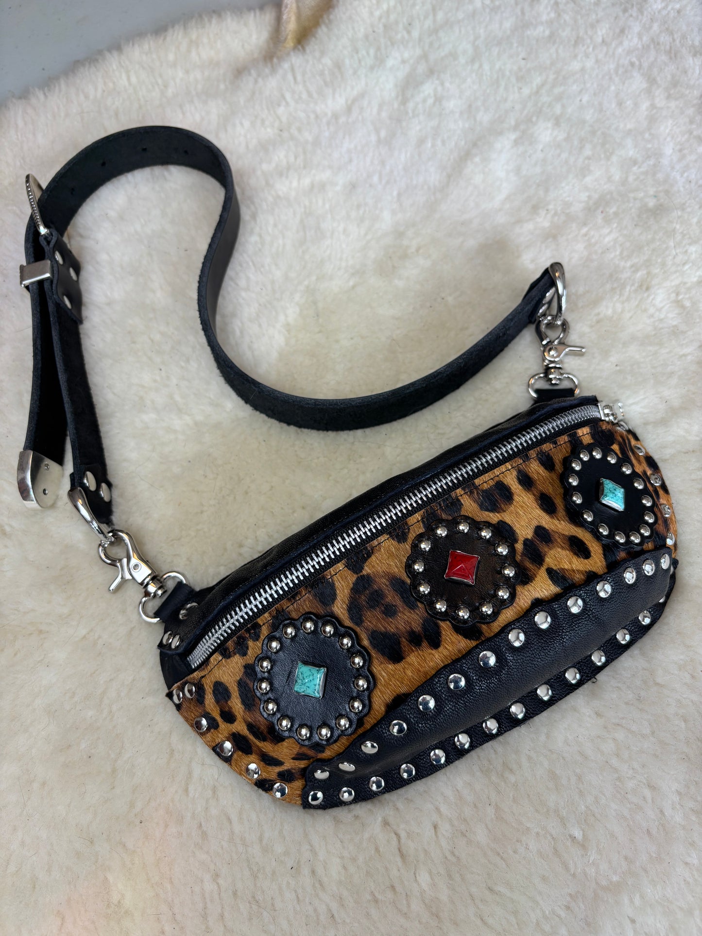 Gemstone Leopard Fanny Pack