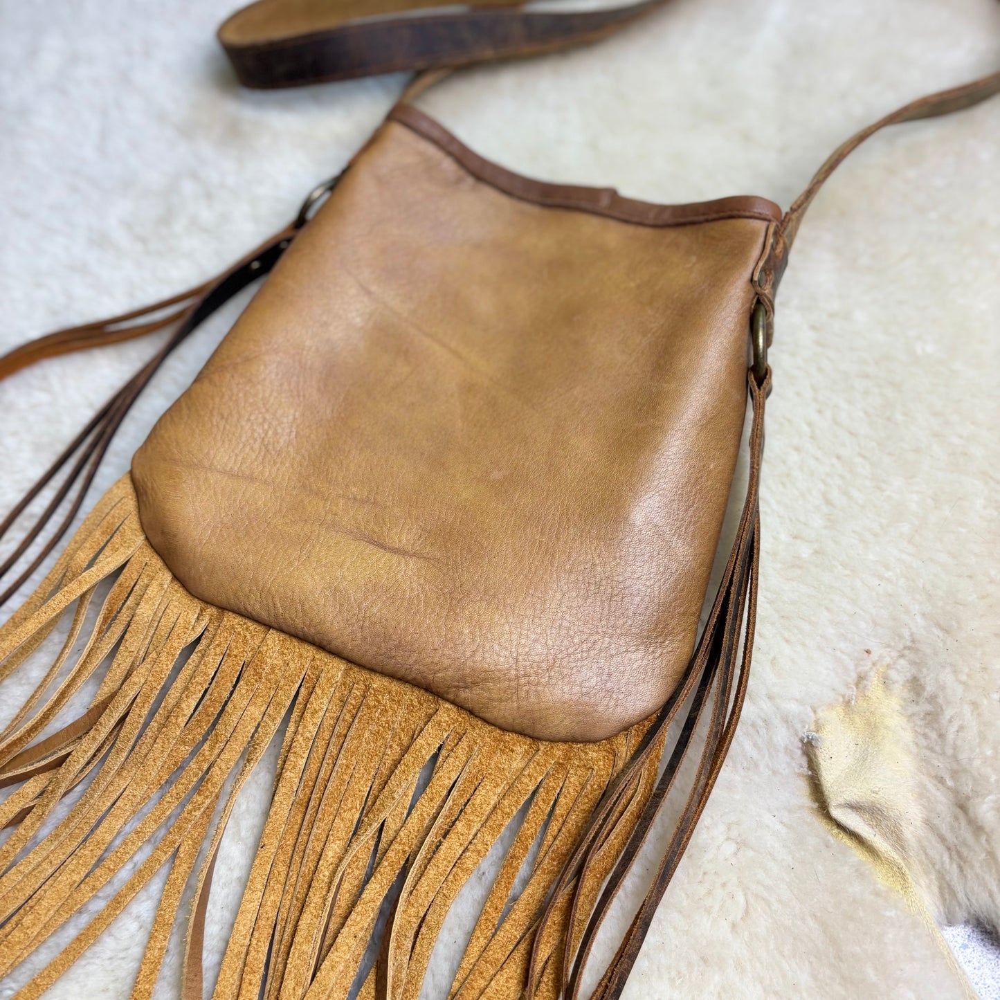 Reclaimed Leather Pot Leaf Bag