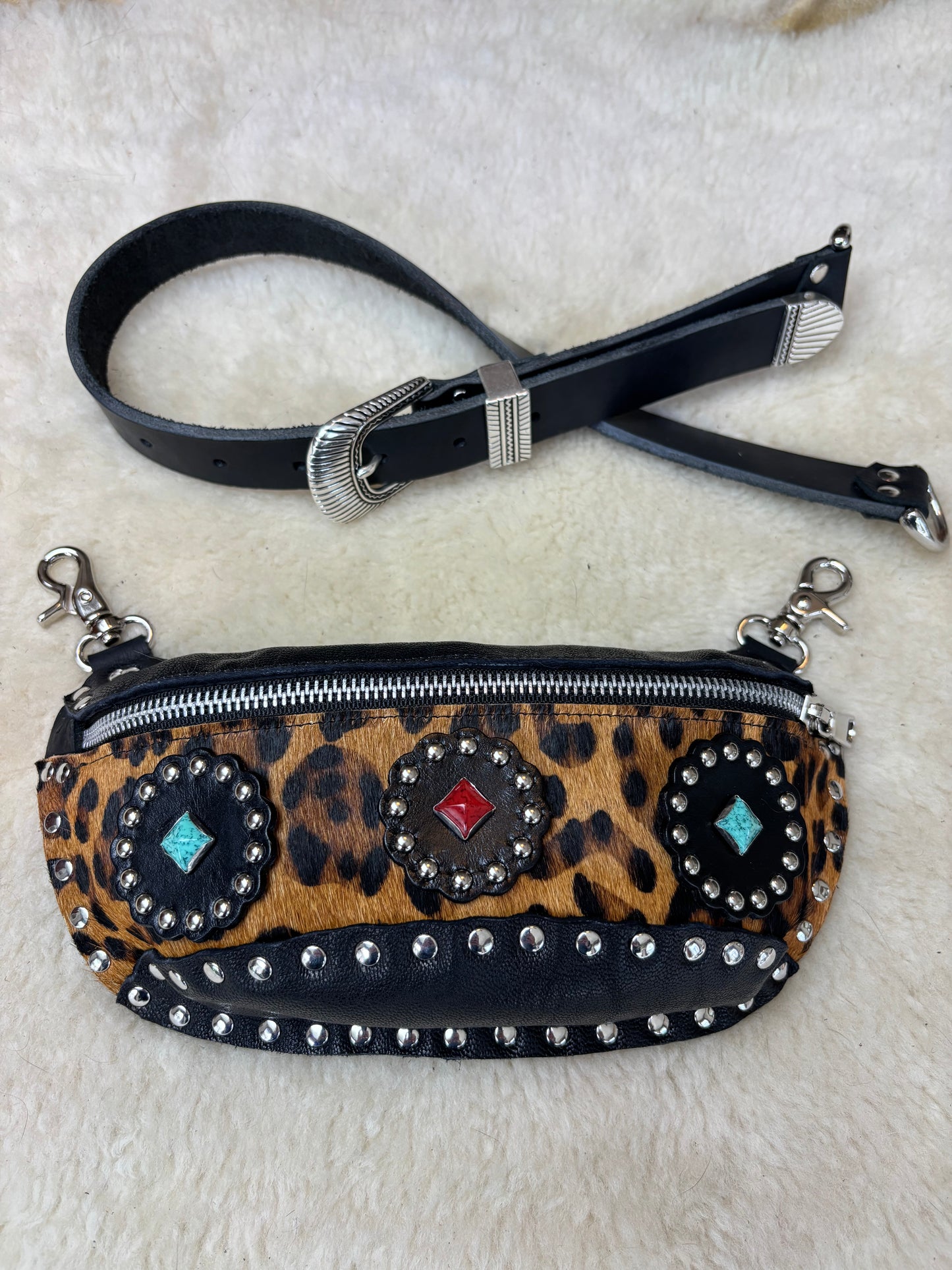 Gemstone Leopard Fanny Pack