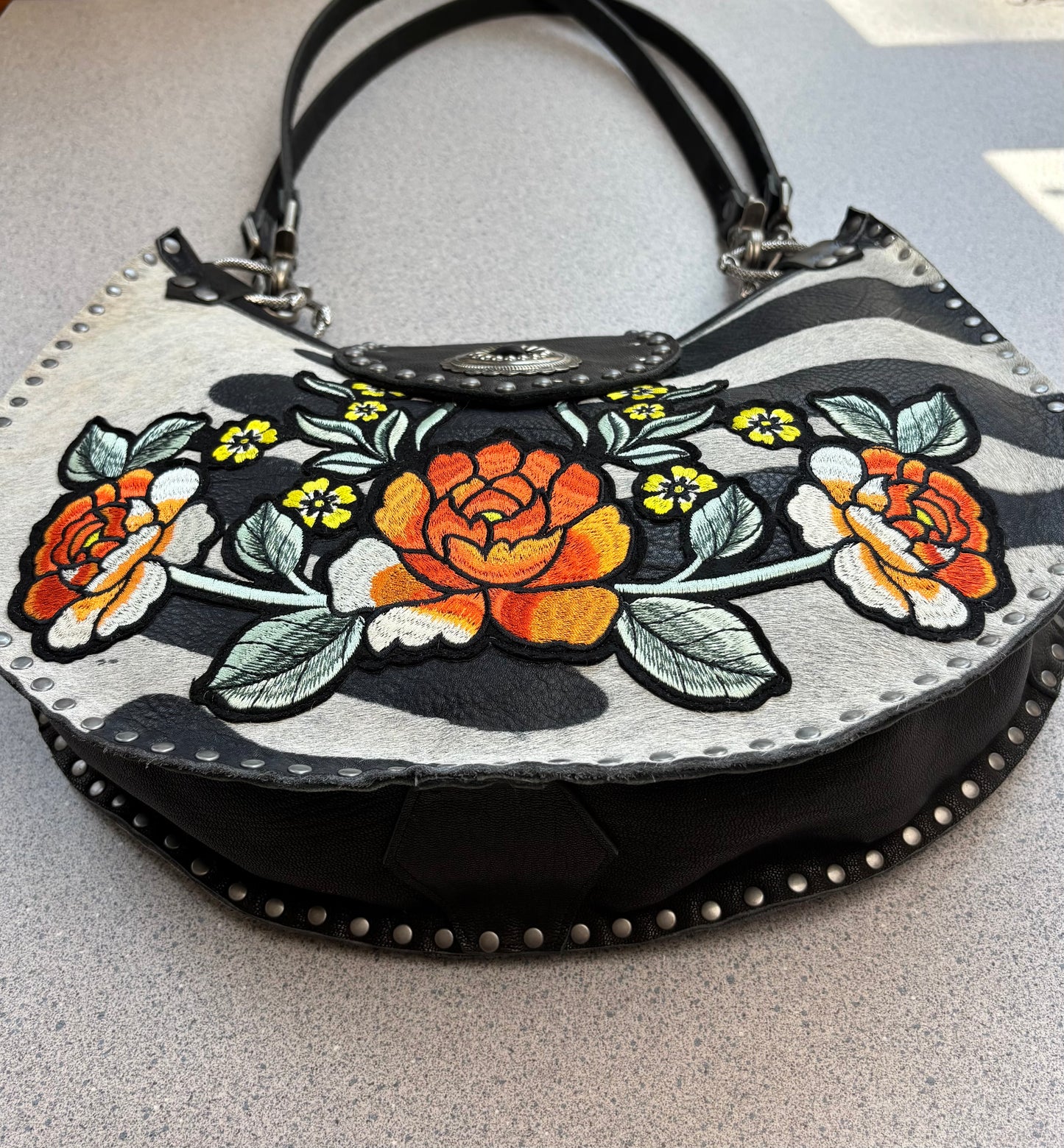 Zebra Poppy Bag