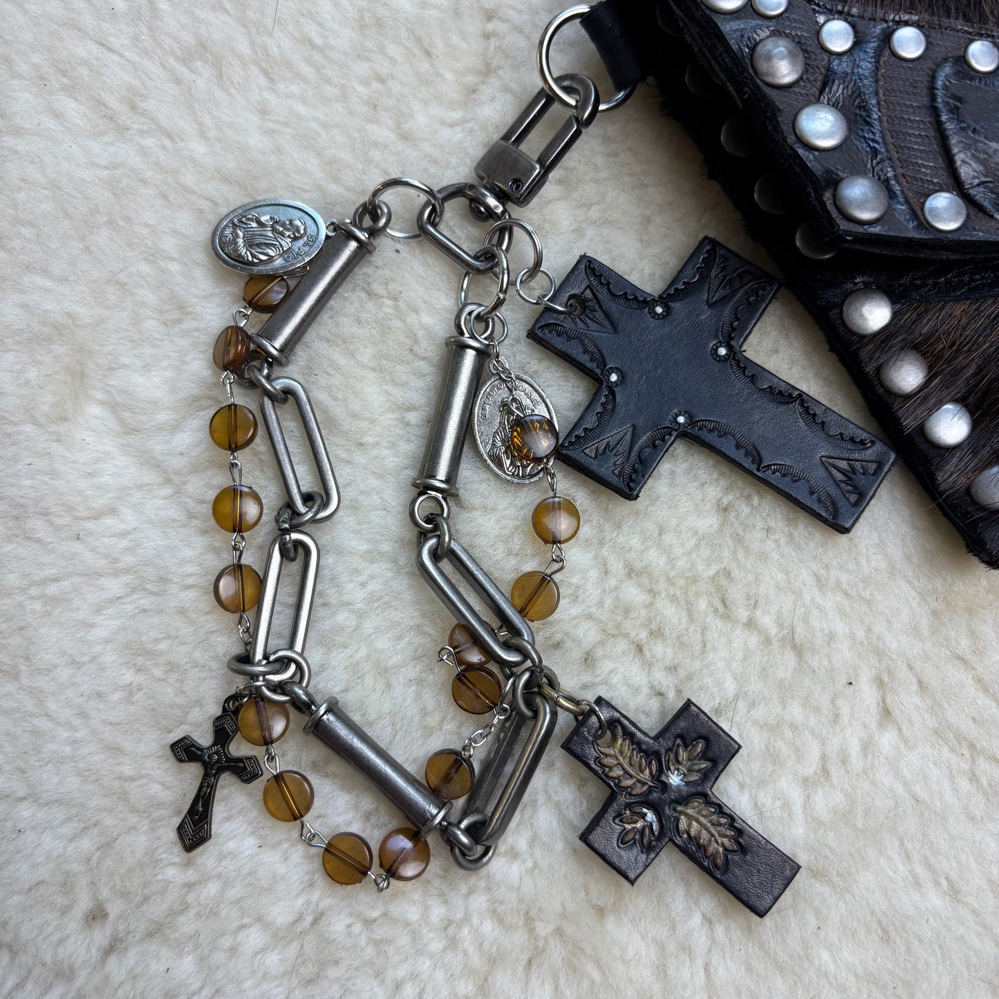 Hair-on Cowhide Sabbath Clutch