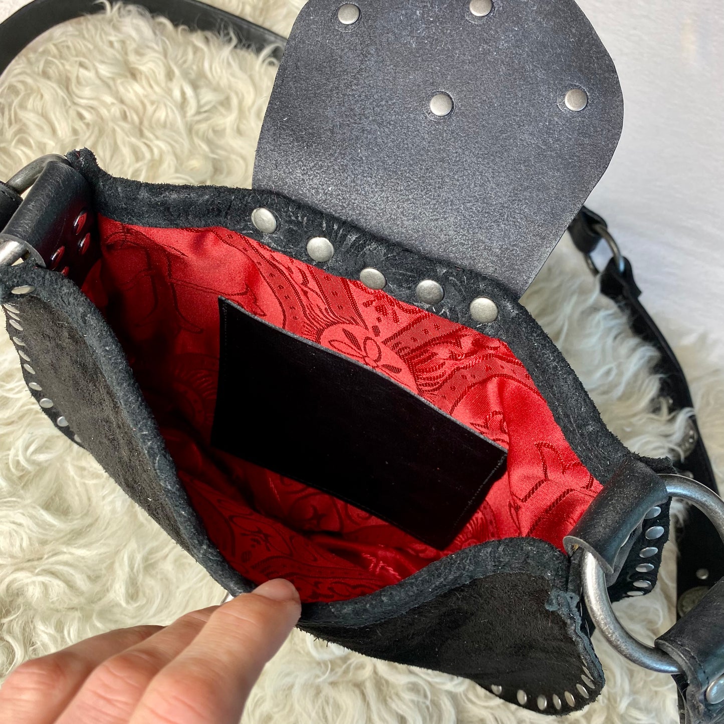 Black on Black Snake Bag