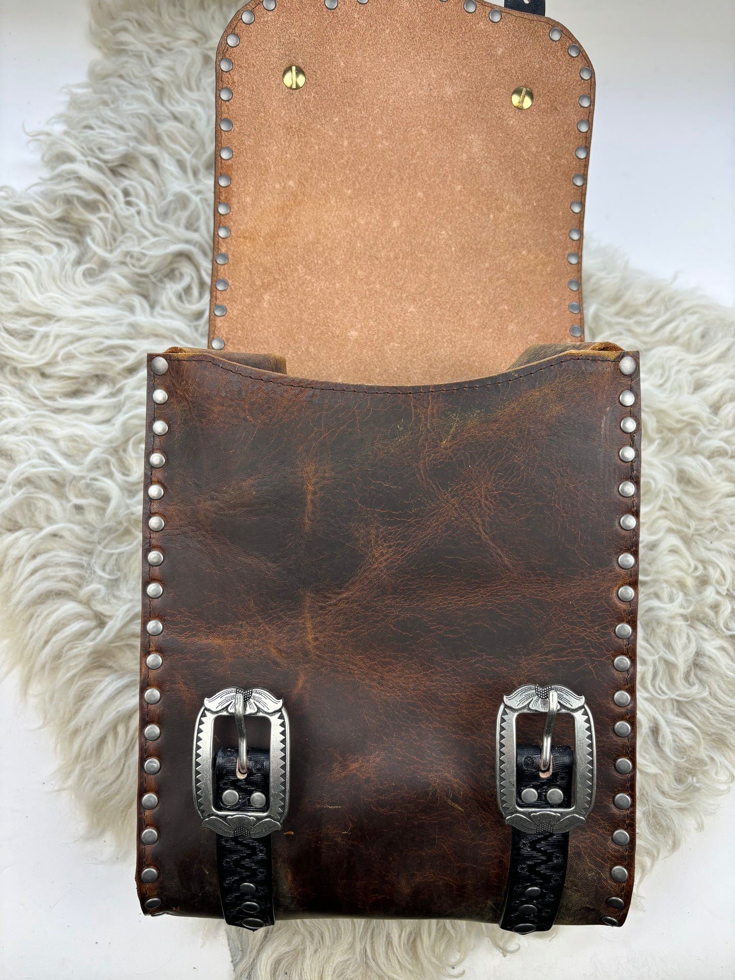 Rustic Brown Sissy Bar Bag