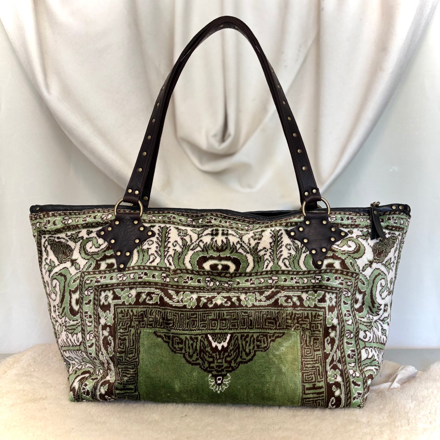 Velvet Prayer Mat Zip Top Tote