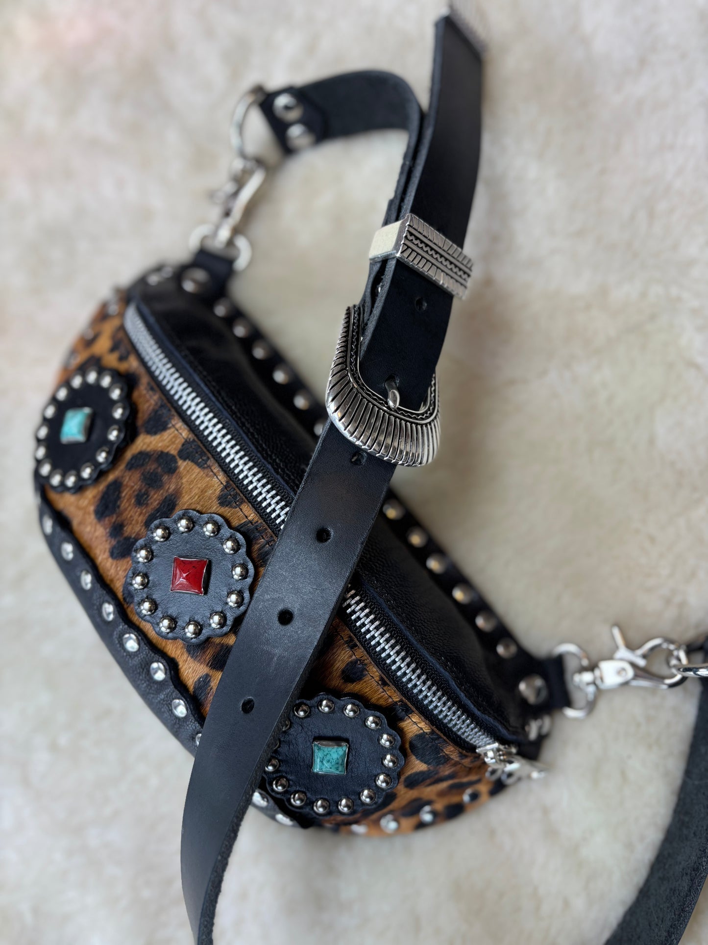 Gemstone Leopard Fanny Pack