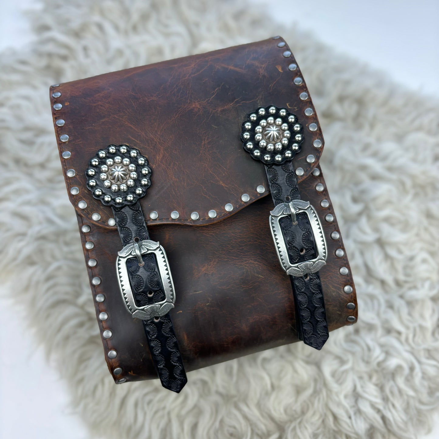 Rustic Brown Sissy Bar Bag