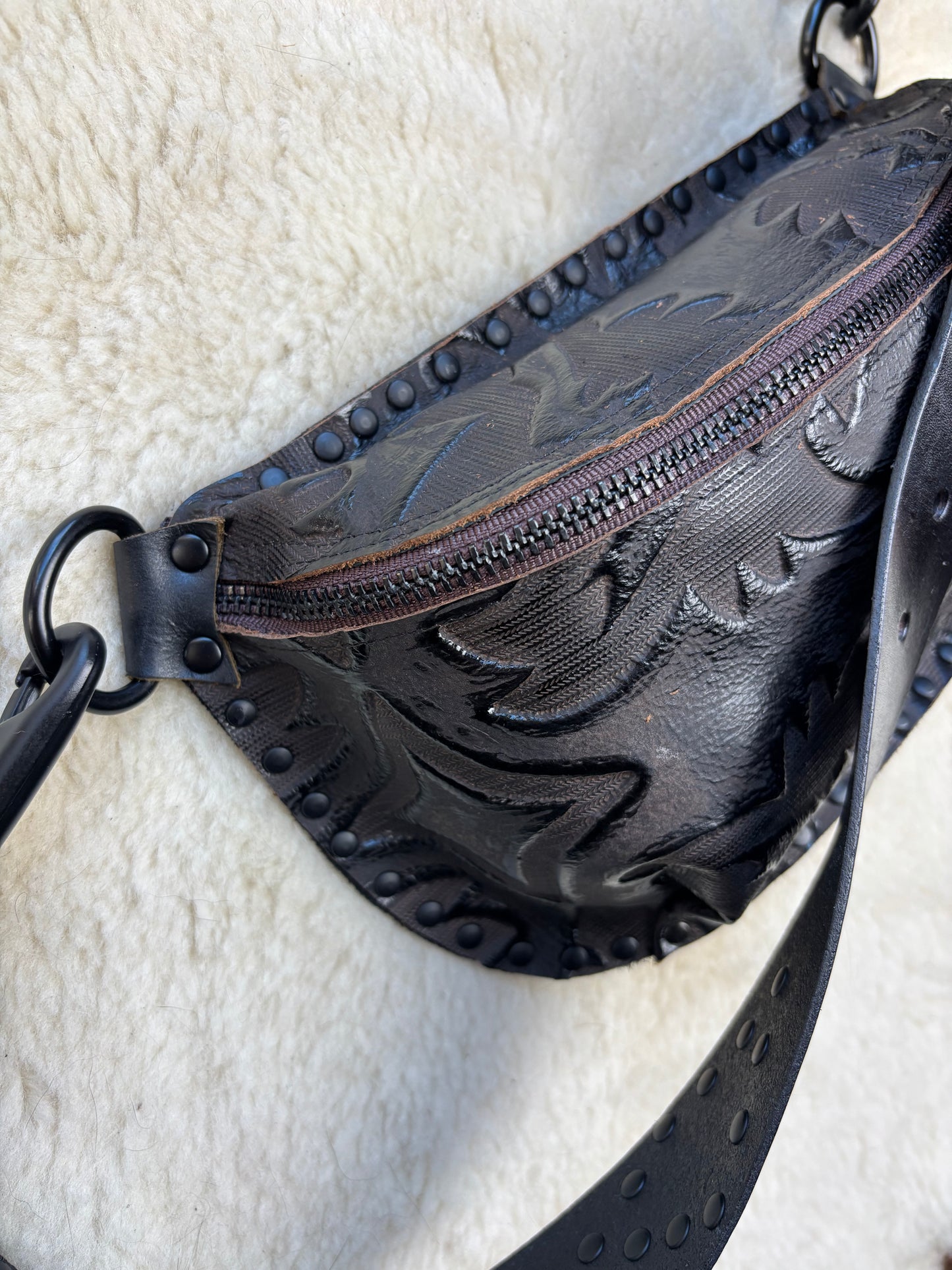 Gothic Black Fanny Pack
