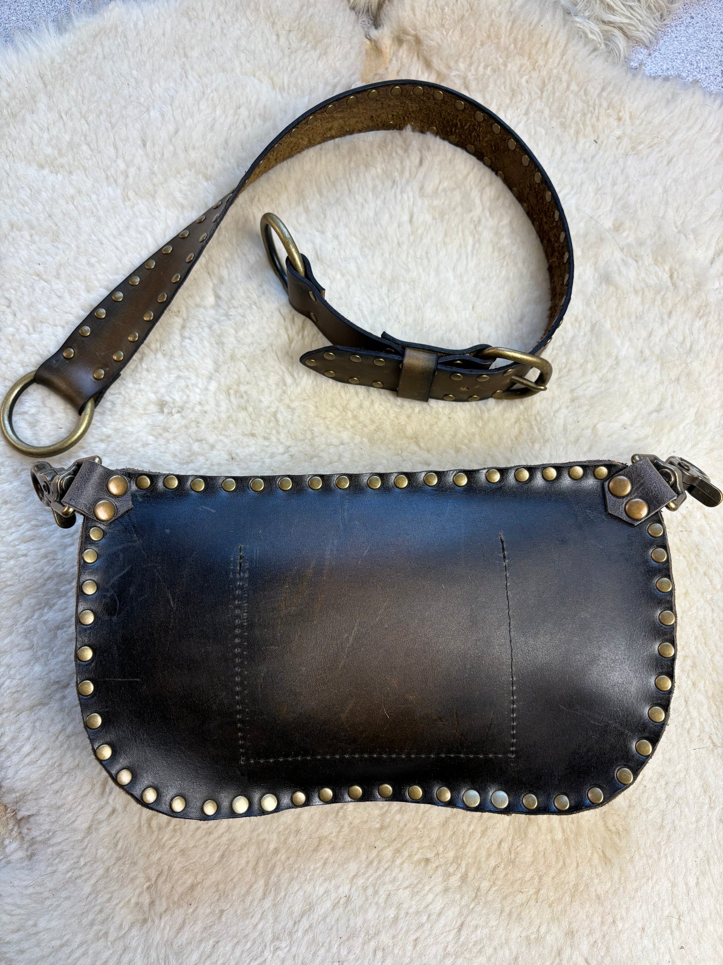 Camo Studded Fanny Pack