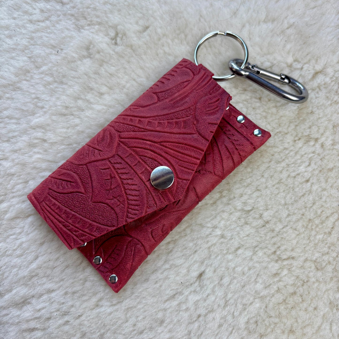Red Leather Cardholder