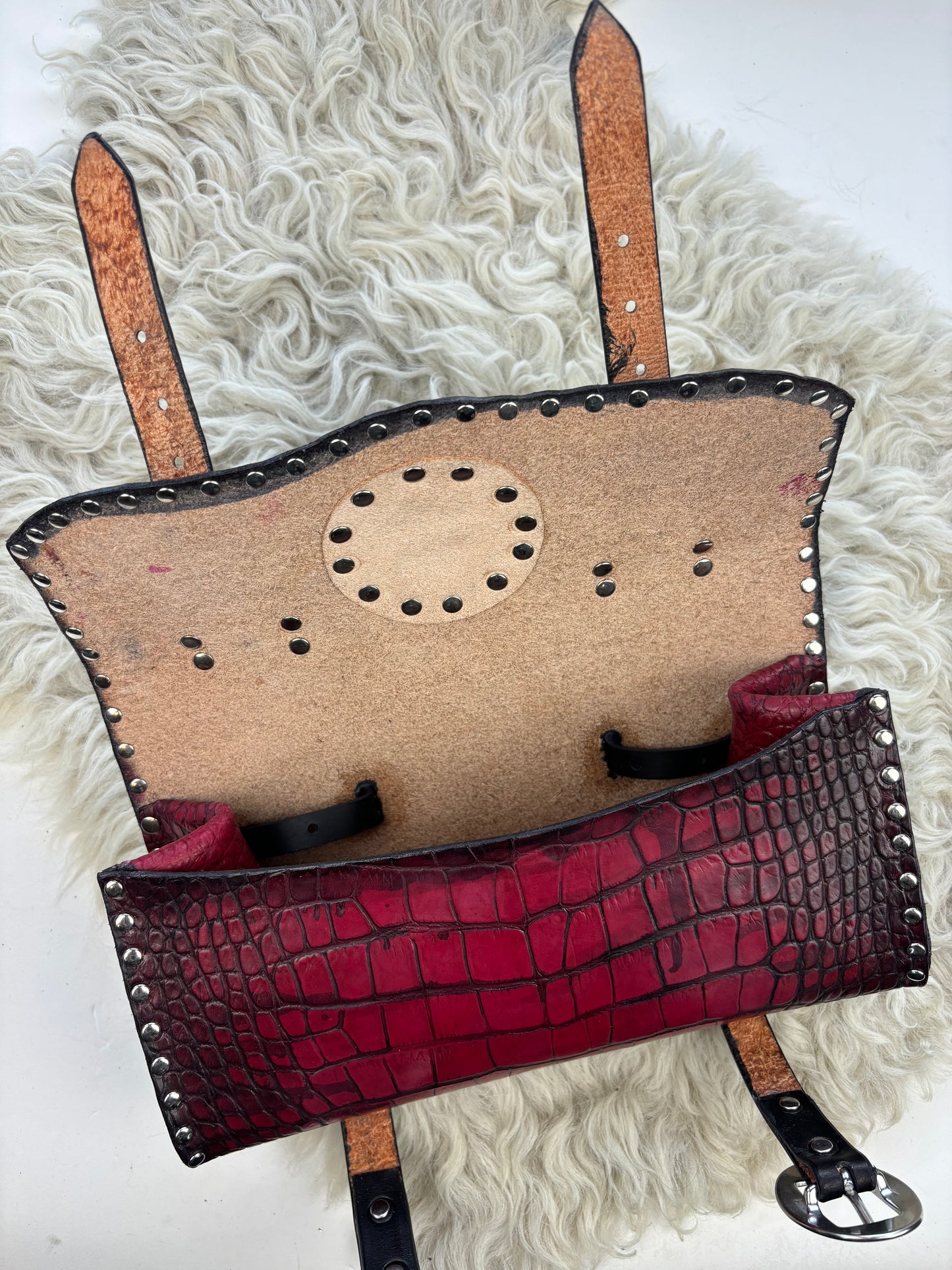 Raspberry Red Bike Bag