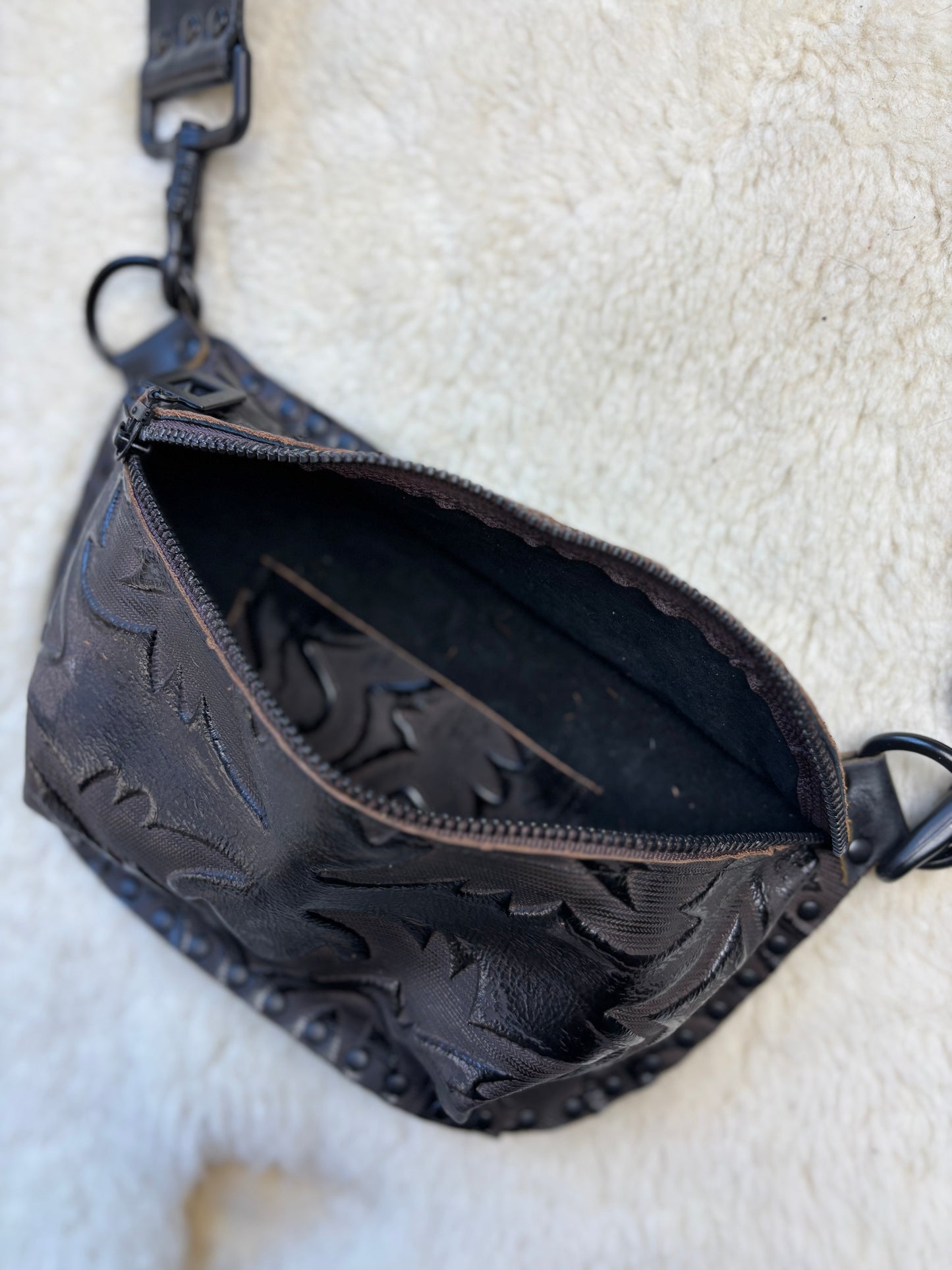 Gothic Black Fanny Pack