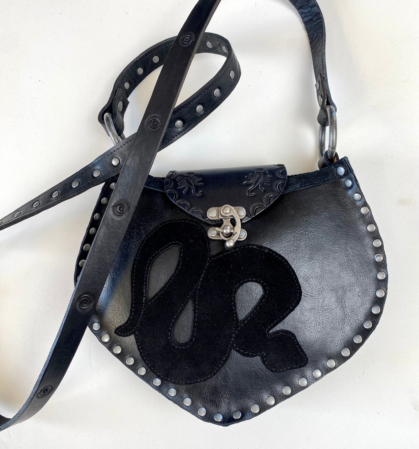 Black on Black Snake Bag