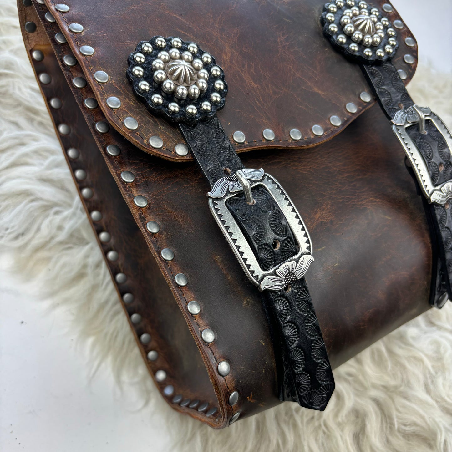 Rustic Brown Sissy Bar Bag