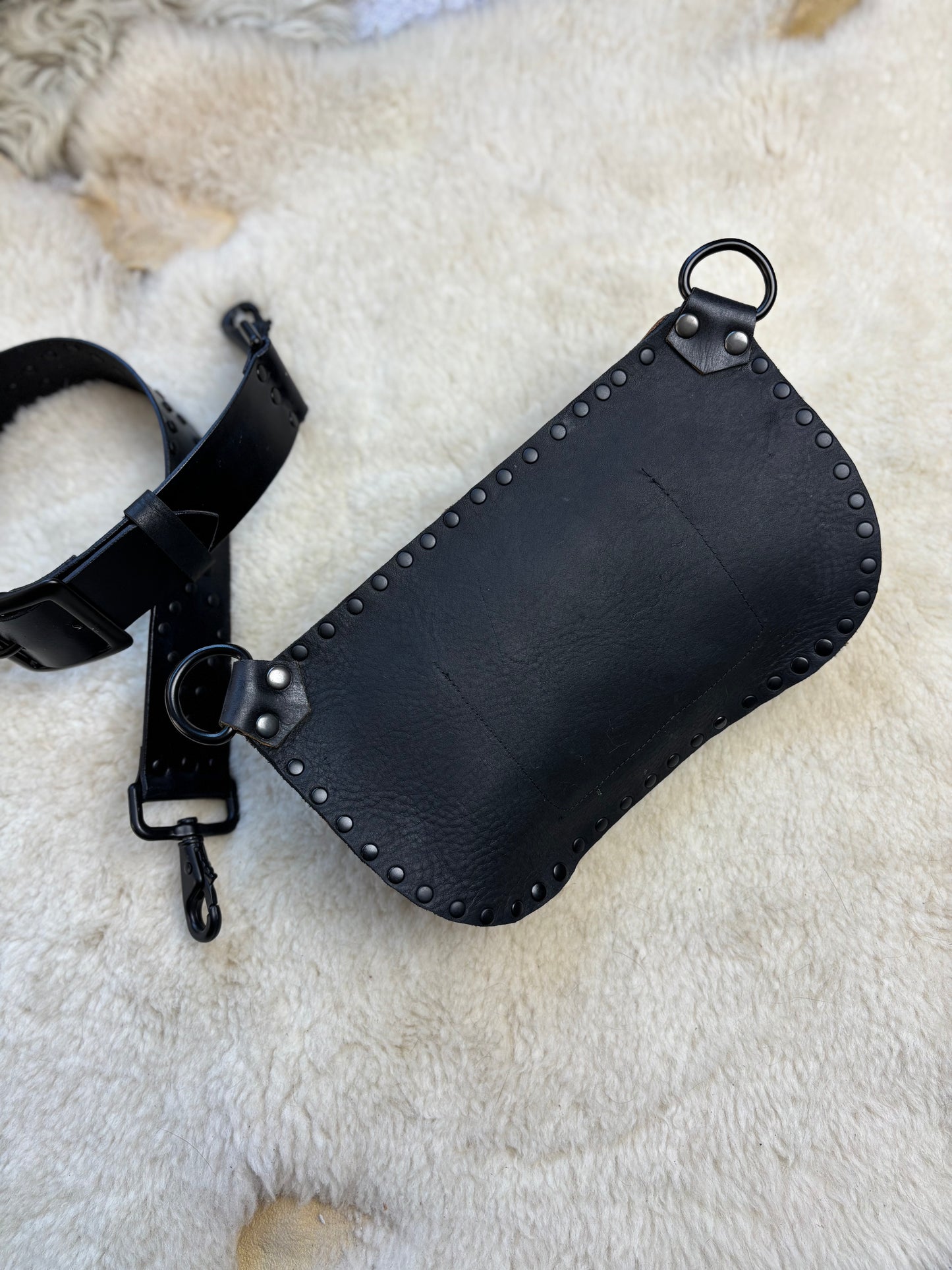 Gothic Black Fanny Pack