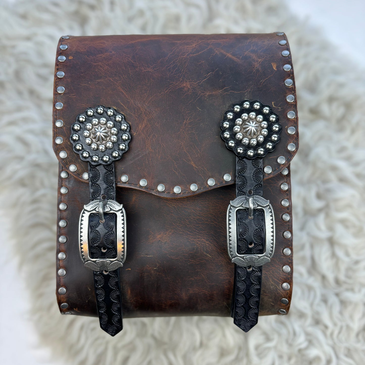 Rustic Brown Sissy Bar Bag