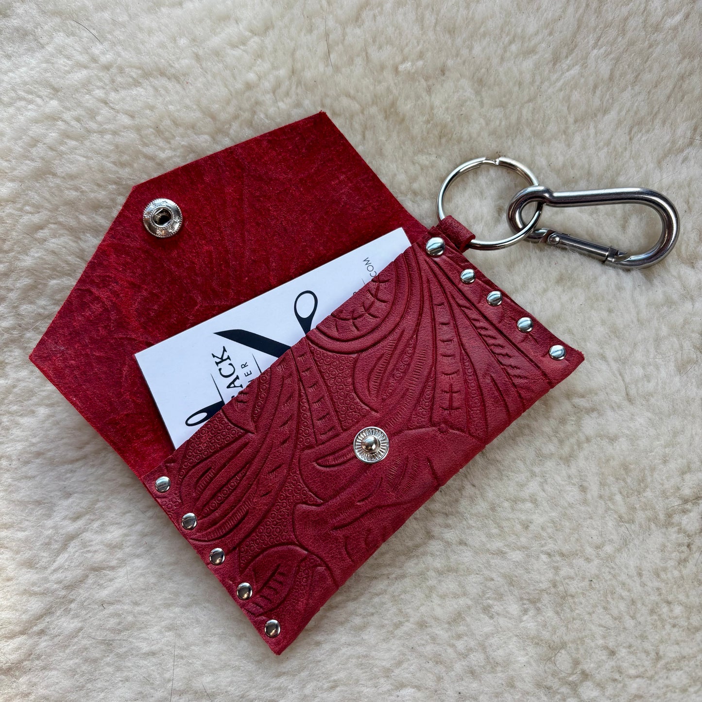 Red Leather Cardholder