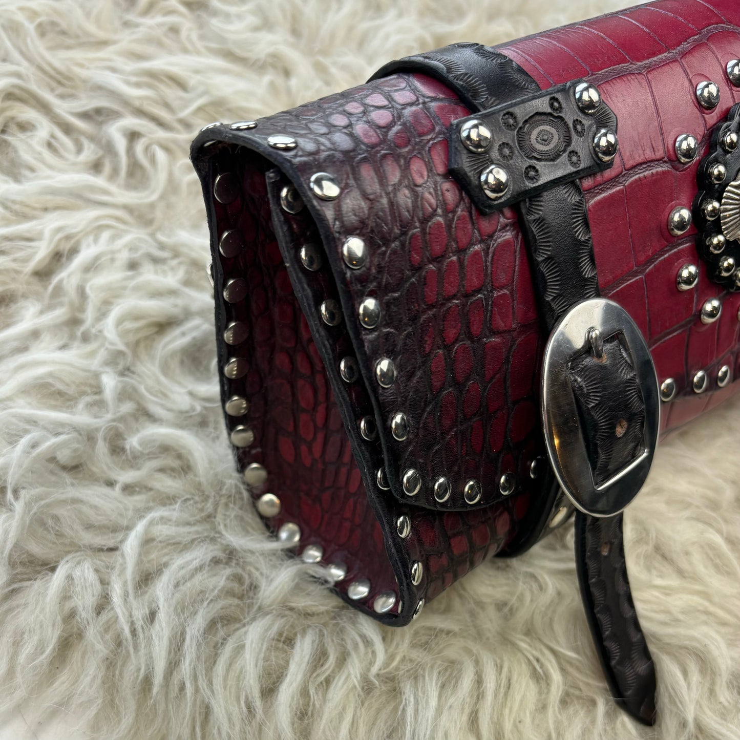 Raspberry Red Bike Bag