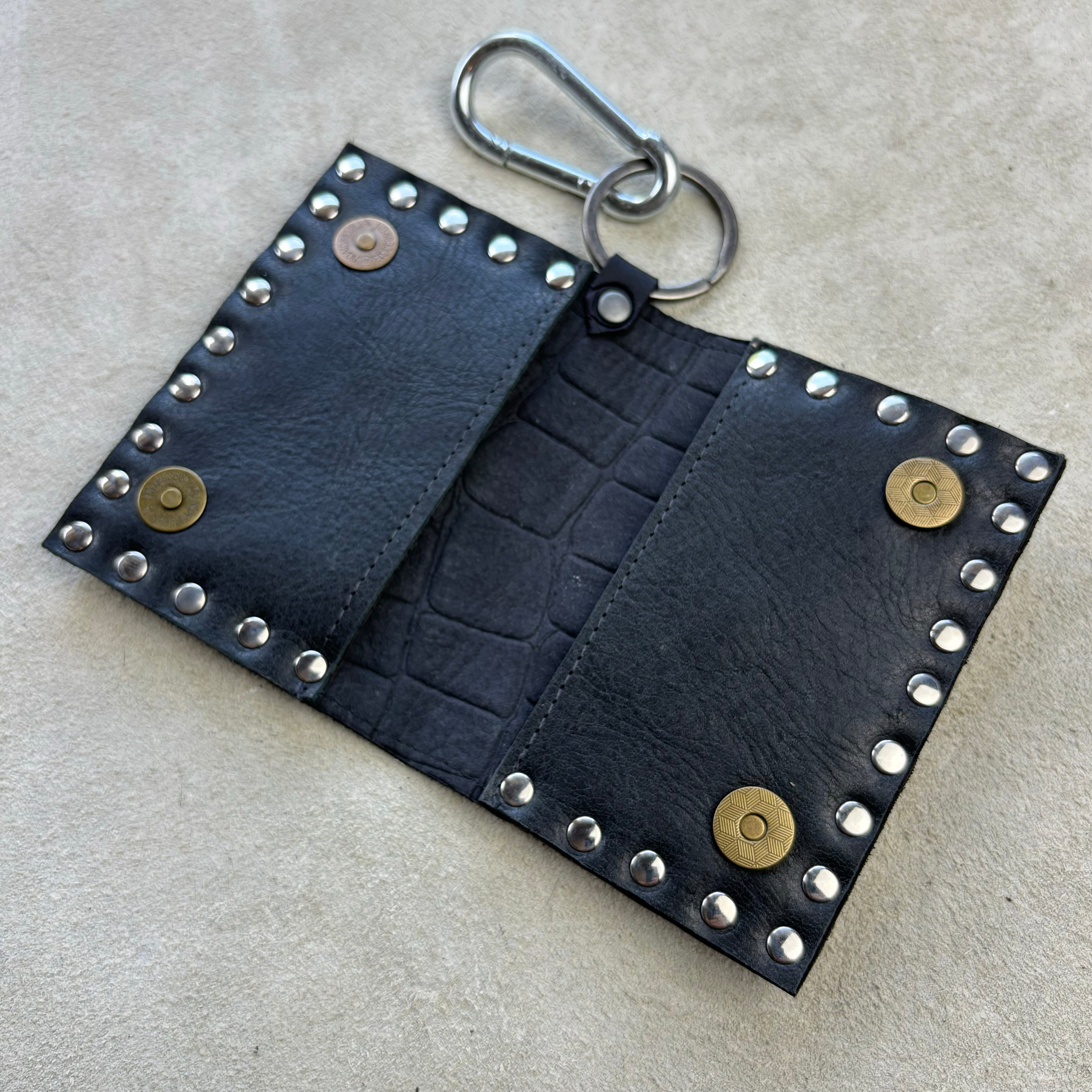 Leather Chain Wallet | Leather Biker Wallet | Guitar Pick