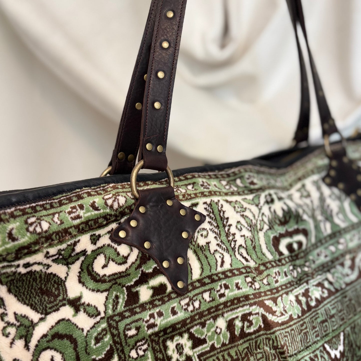 Velvet Prayer Mat Zip Top Tote