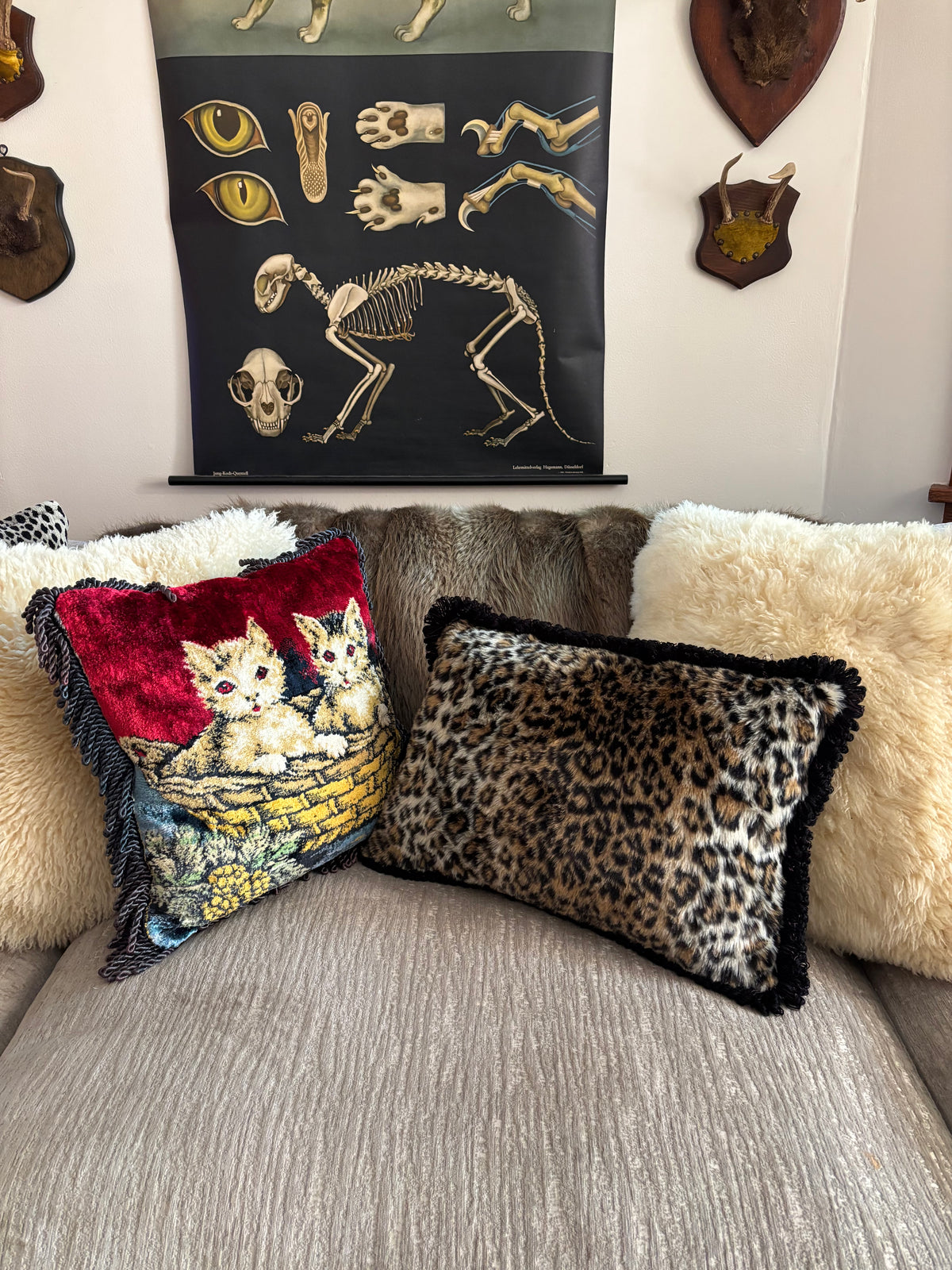 Leopard Faux Fur Pillow
