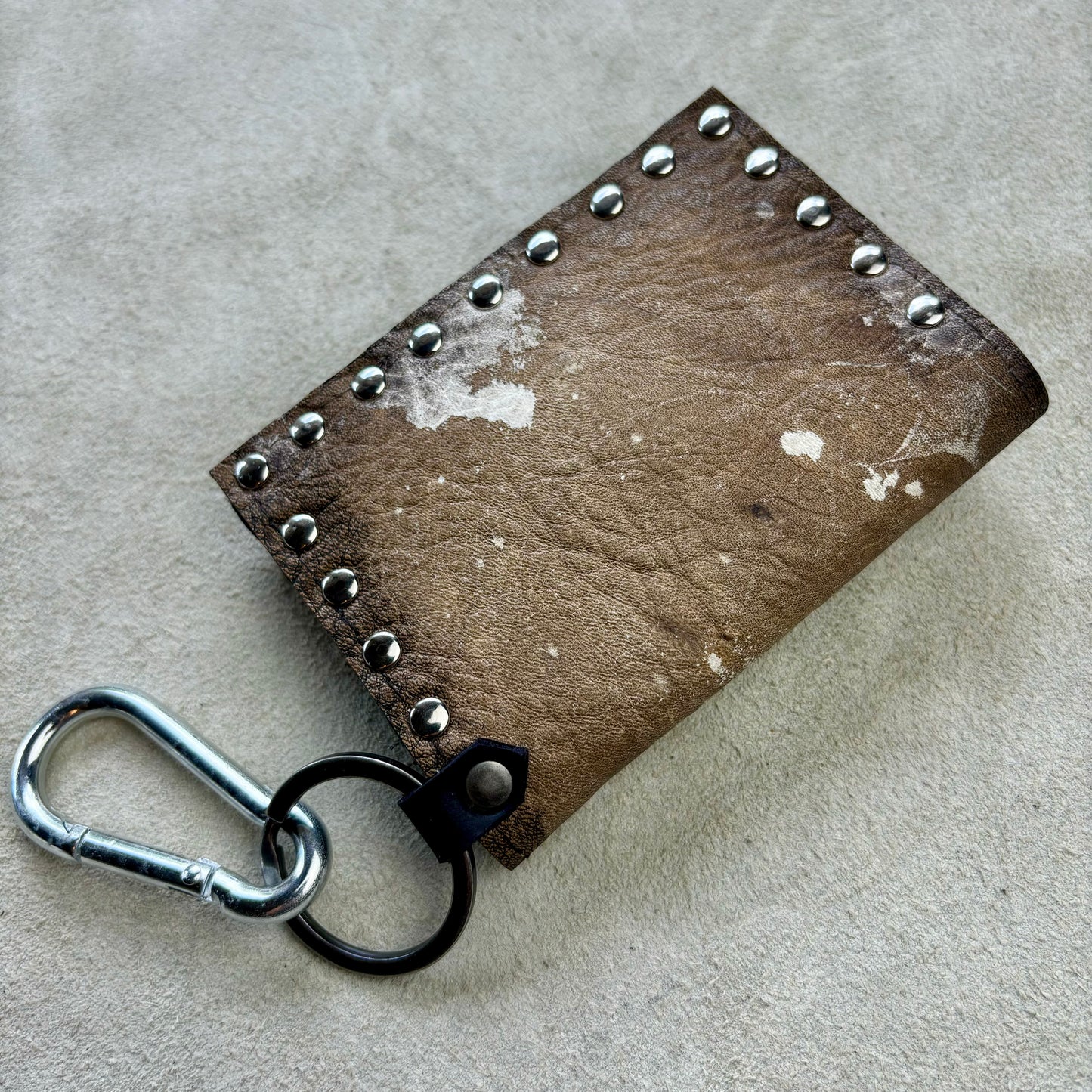 Rustic Leather Wallet with Star Concho